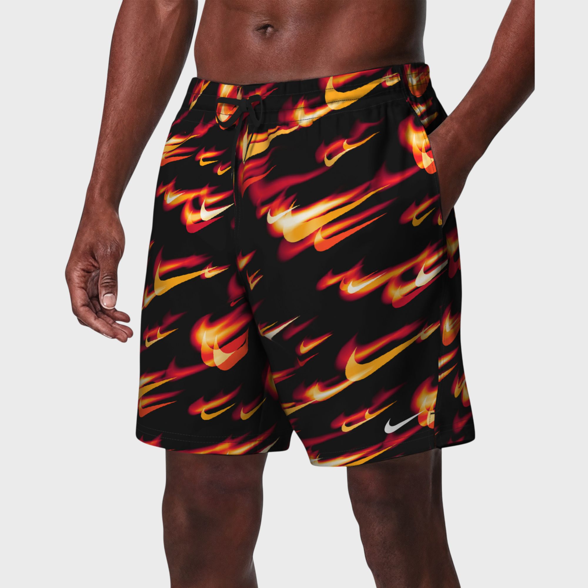 Nike Men's Breaker 7" Brief Lined Volley Swim Trunks