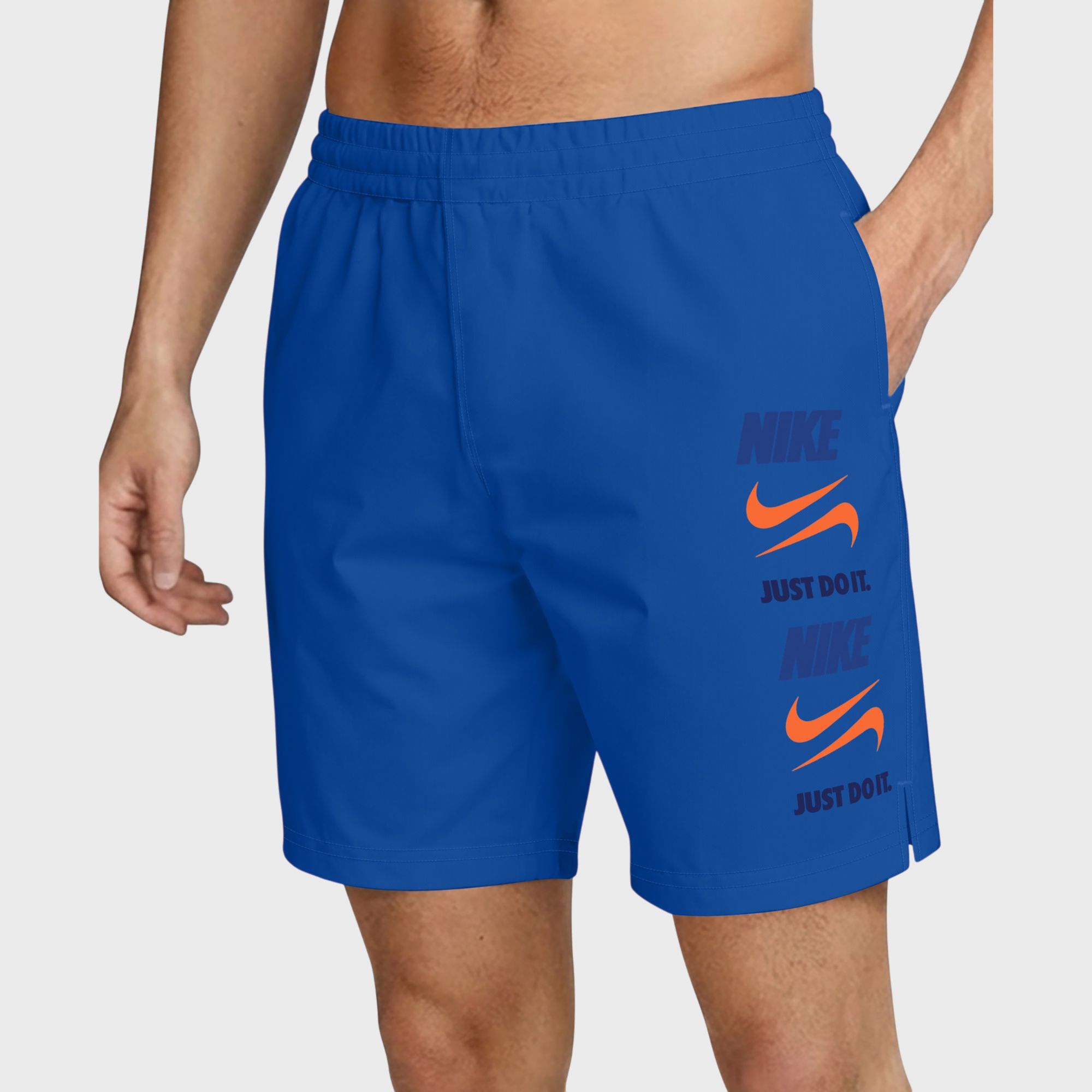 Nike Men's Breaker 7" Brief Lined Volley Swim Trunks
