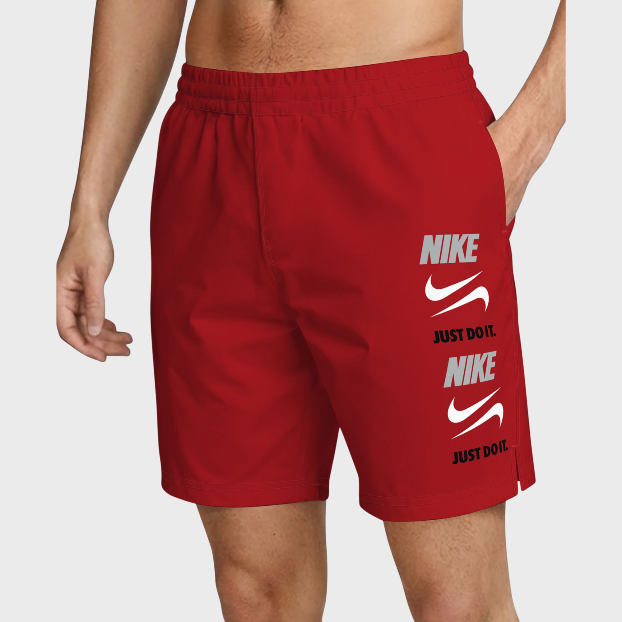 Nike Men's Breaker 7" Brief Lined Volley Swim Trunks
