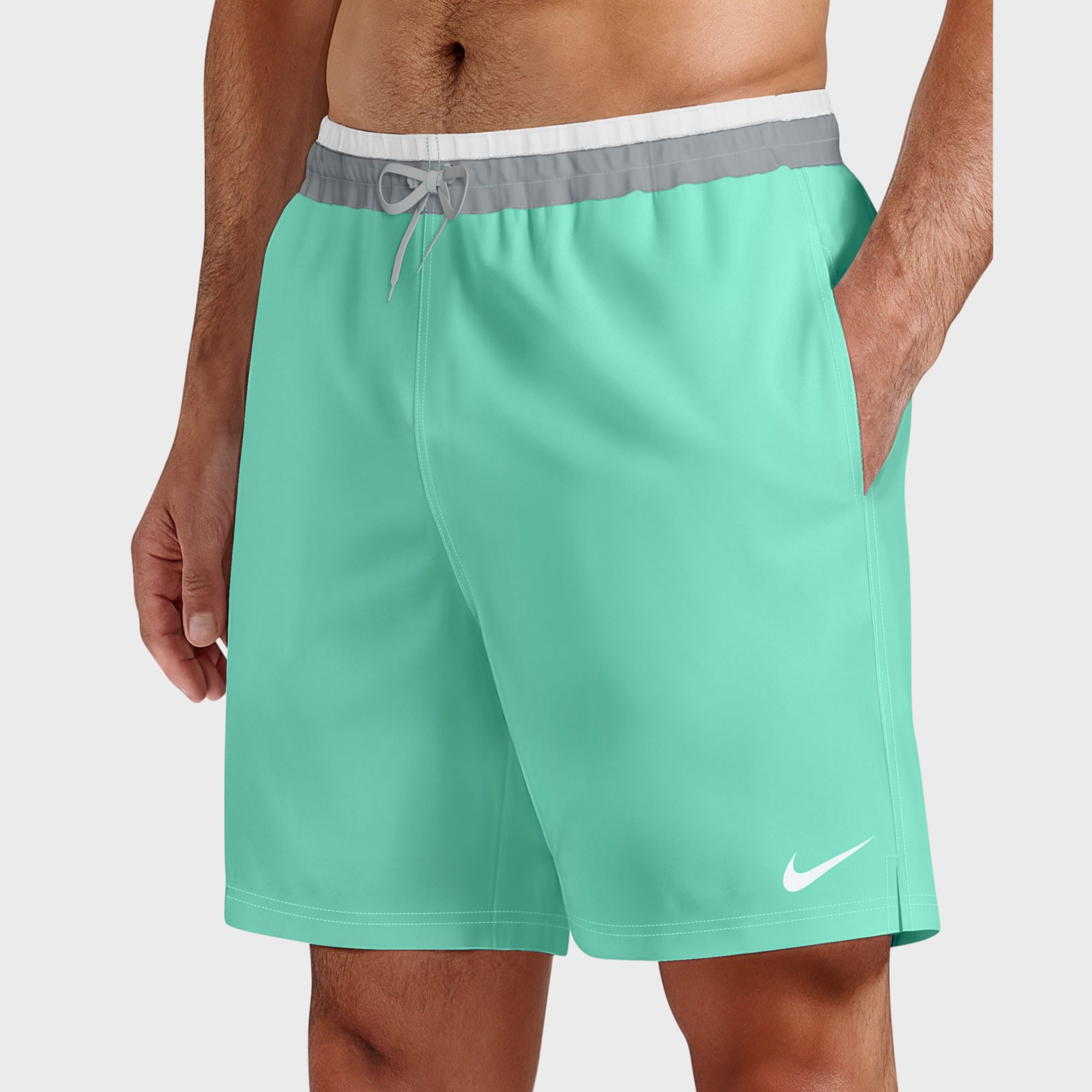 Nike Men's Breaker Check 7" Volley Swim Trunks