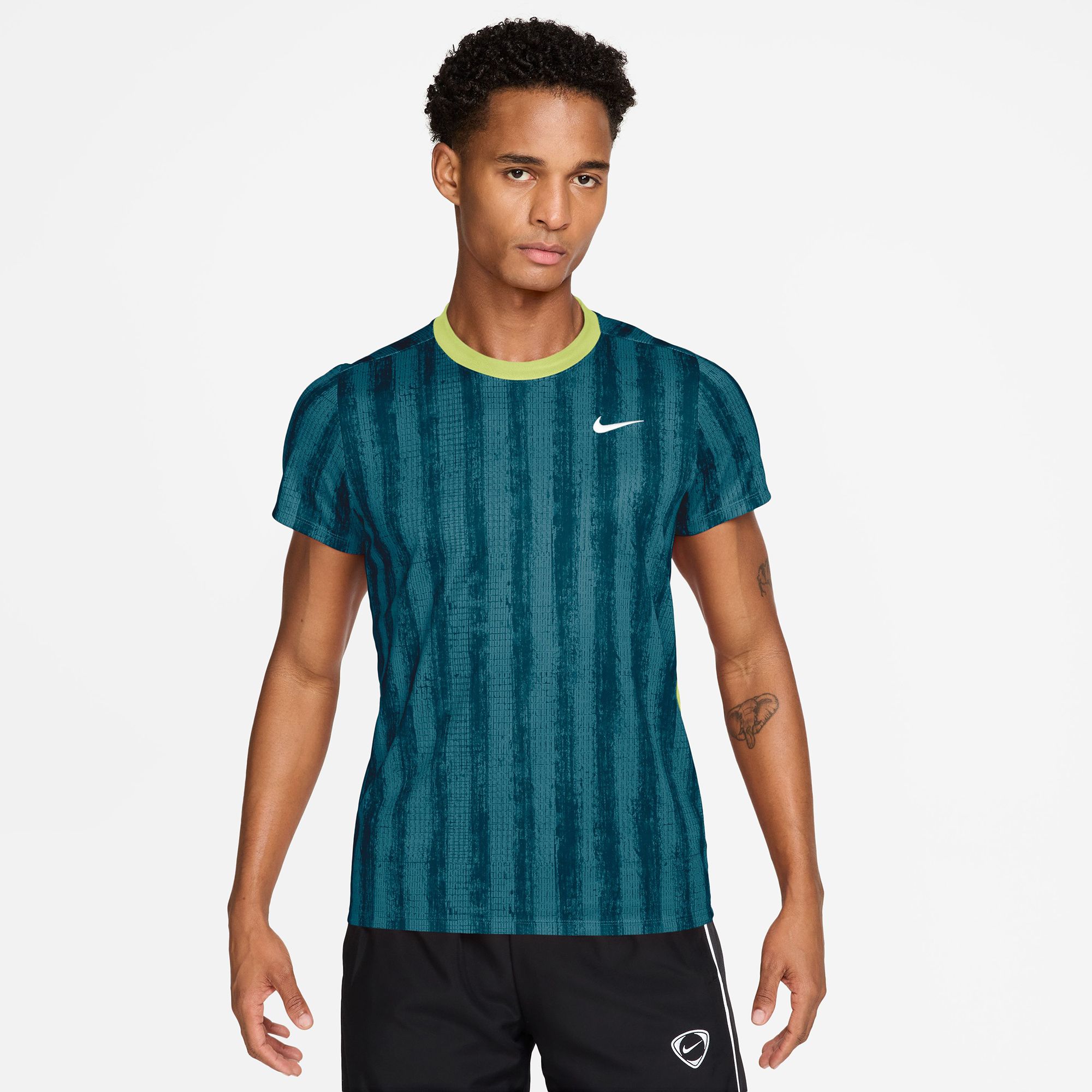 Nike Men's Court Victory Dri-Fit Printed Tennis Shirt, Wash