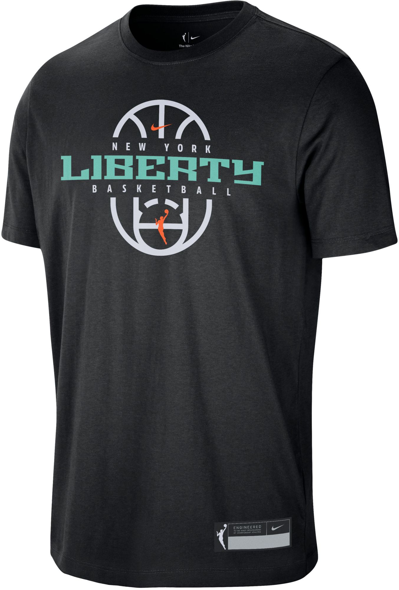Nike Men's New York Liberty Black Authentic Practice T-Shirt