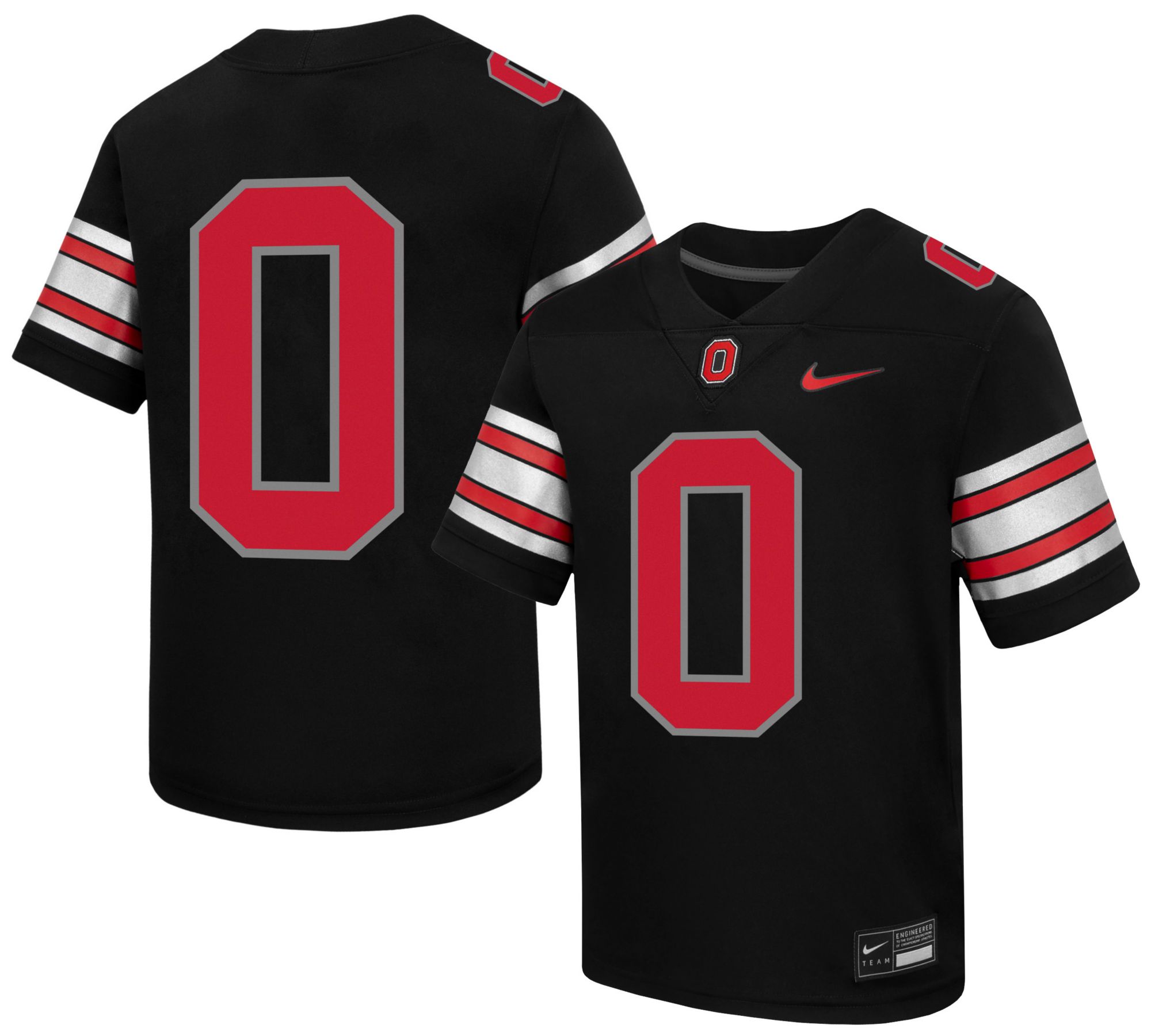 Nike Toddler Ohio State Buckeyes #0 Alternate Football Jersey, Boys', 4T, Black