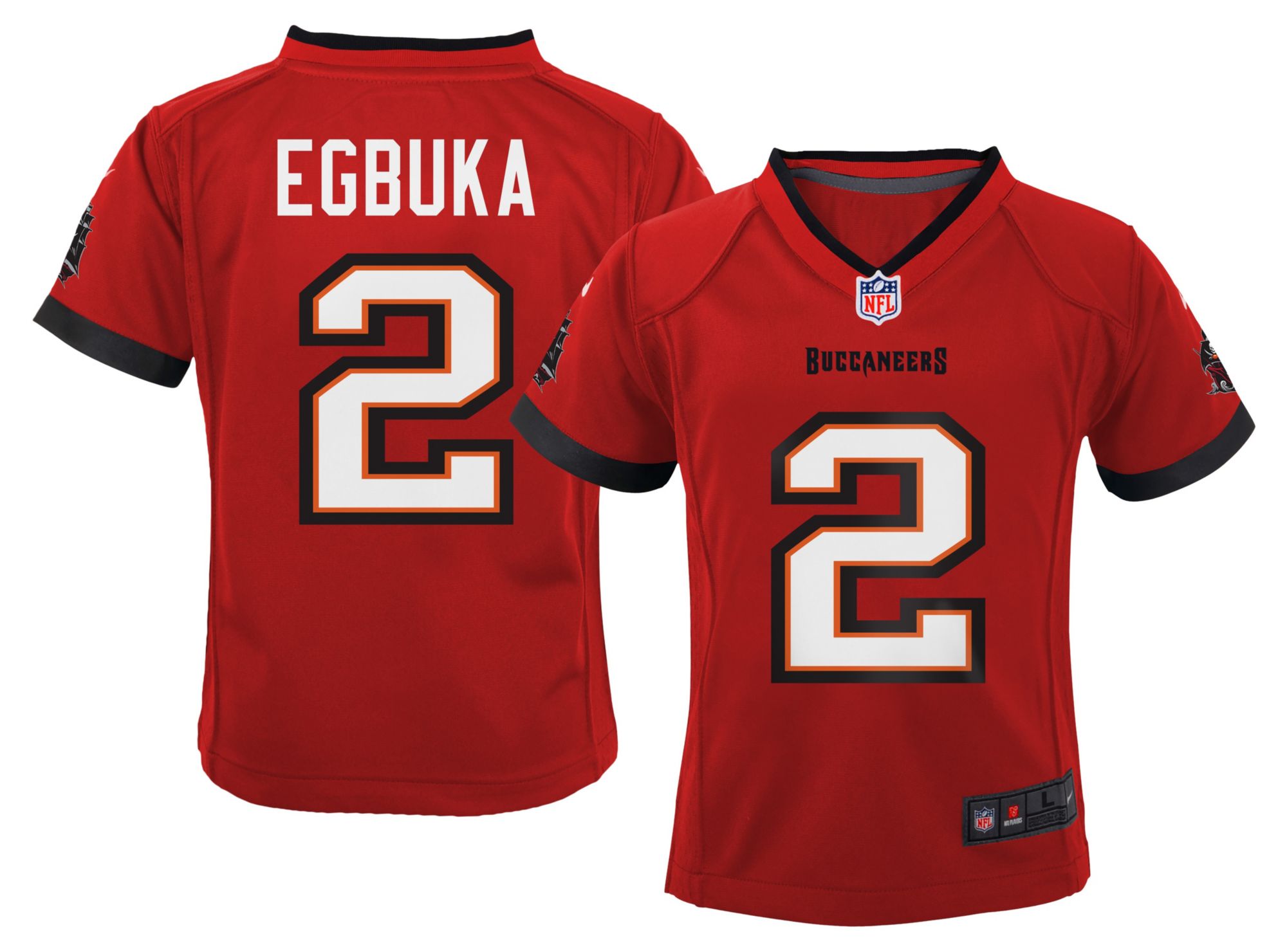 Nike Toddler Tampa Bay Buccaneers Emeka Egbuka #2 Red Home Game Jersey