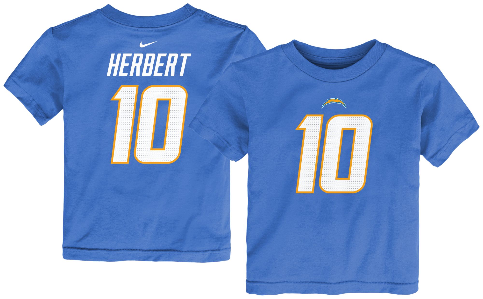 Nike Toddler Los Angeles Chargers Justin Herbert Blue T-Shirt