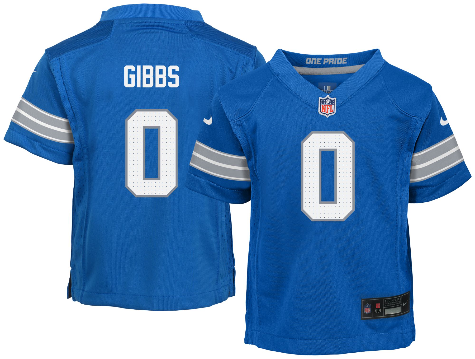 Nike Toddler Detroit Lions Jahmyr Gibbs #0 Blue Spark Home Game Jersey