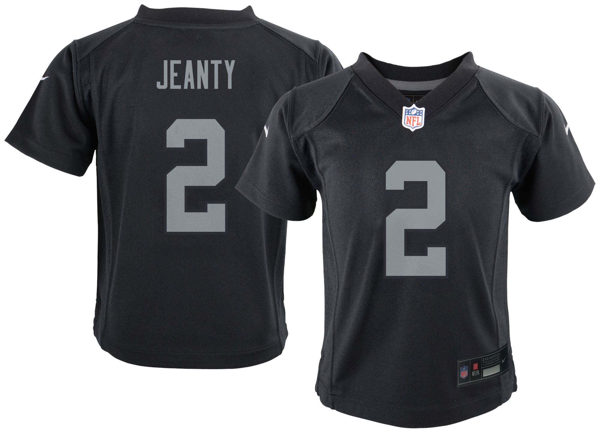 Nike Toddler Las Vegas Raiders Ashton Jeanty #2 Black Home Game Jersey