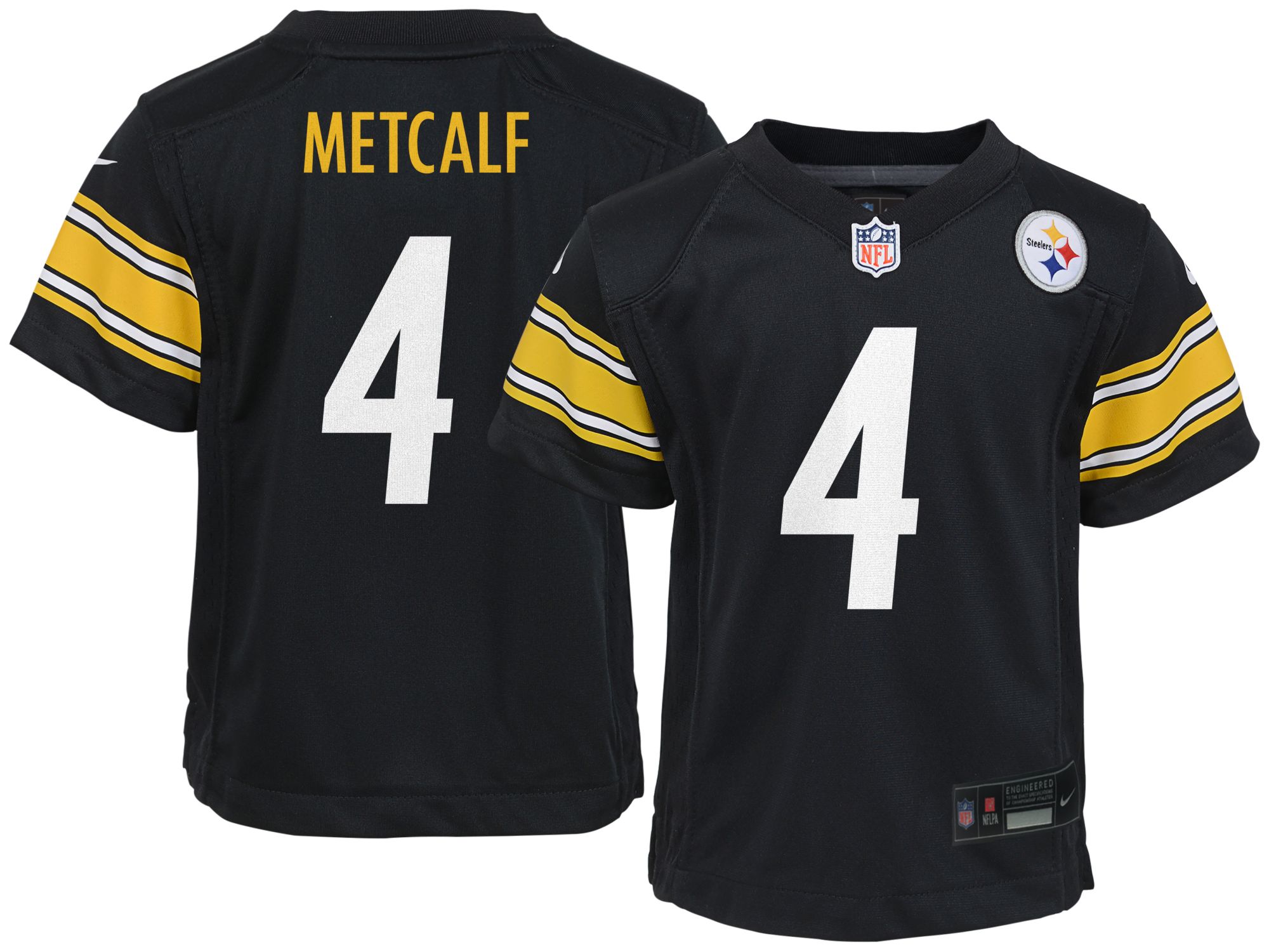 Nike Toddler Pittsburgh Steelers D.K. Metcalf #4 Black Home Game Jersey
