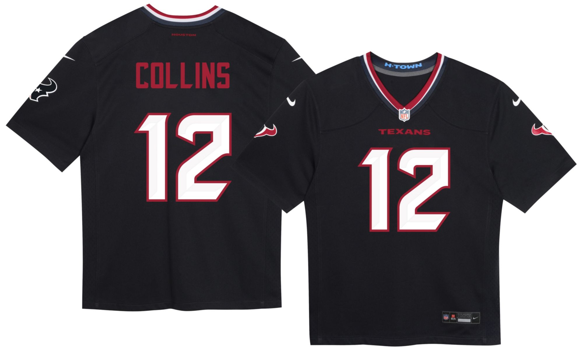 Nike Toddler Houston Texans Nico Collins #12 Navy Home Game Jersey