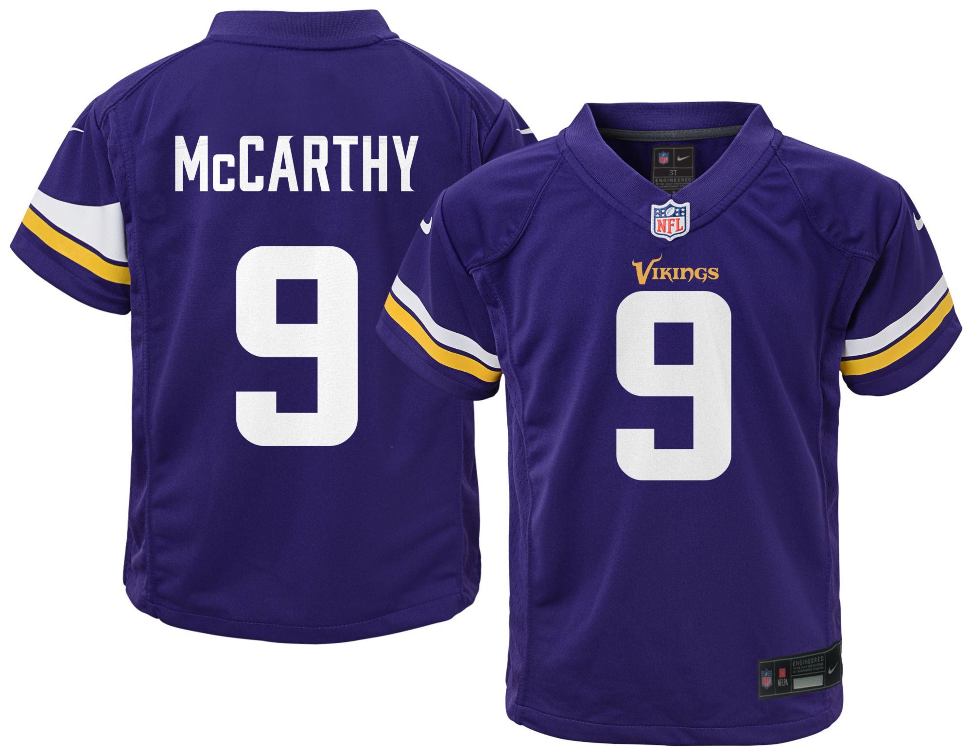 Nike Toddler Minnesota Vikings J.J. McCarthy #9 Purple Home Game Jersey