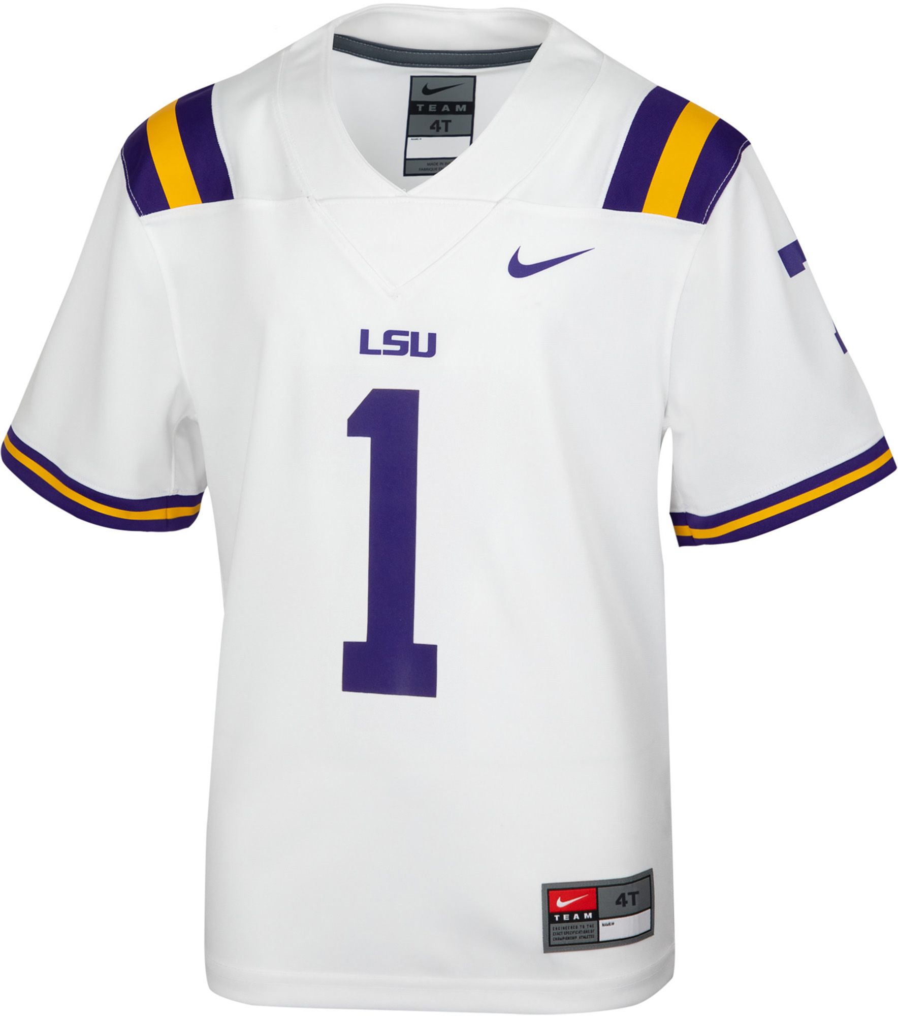Nike Toddler LSU Tigers White Home Football Jersey