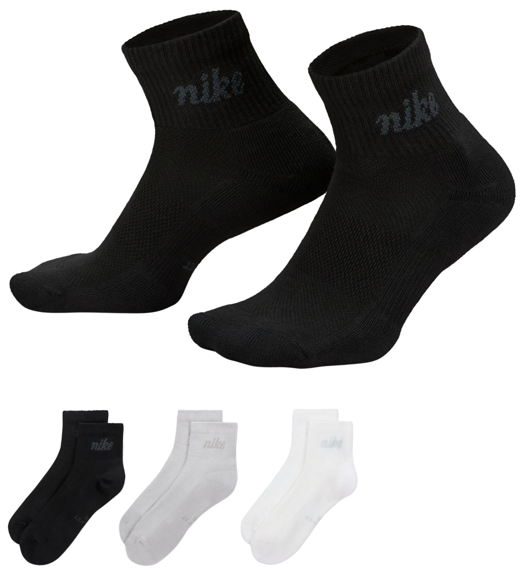 Nike Everyday Elevated Ankle Socks - 3 Pack