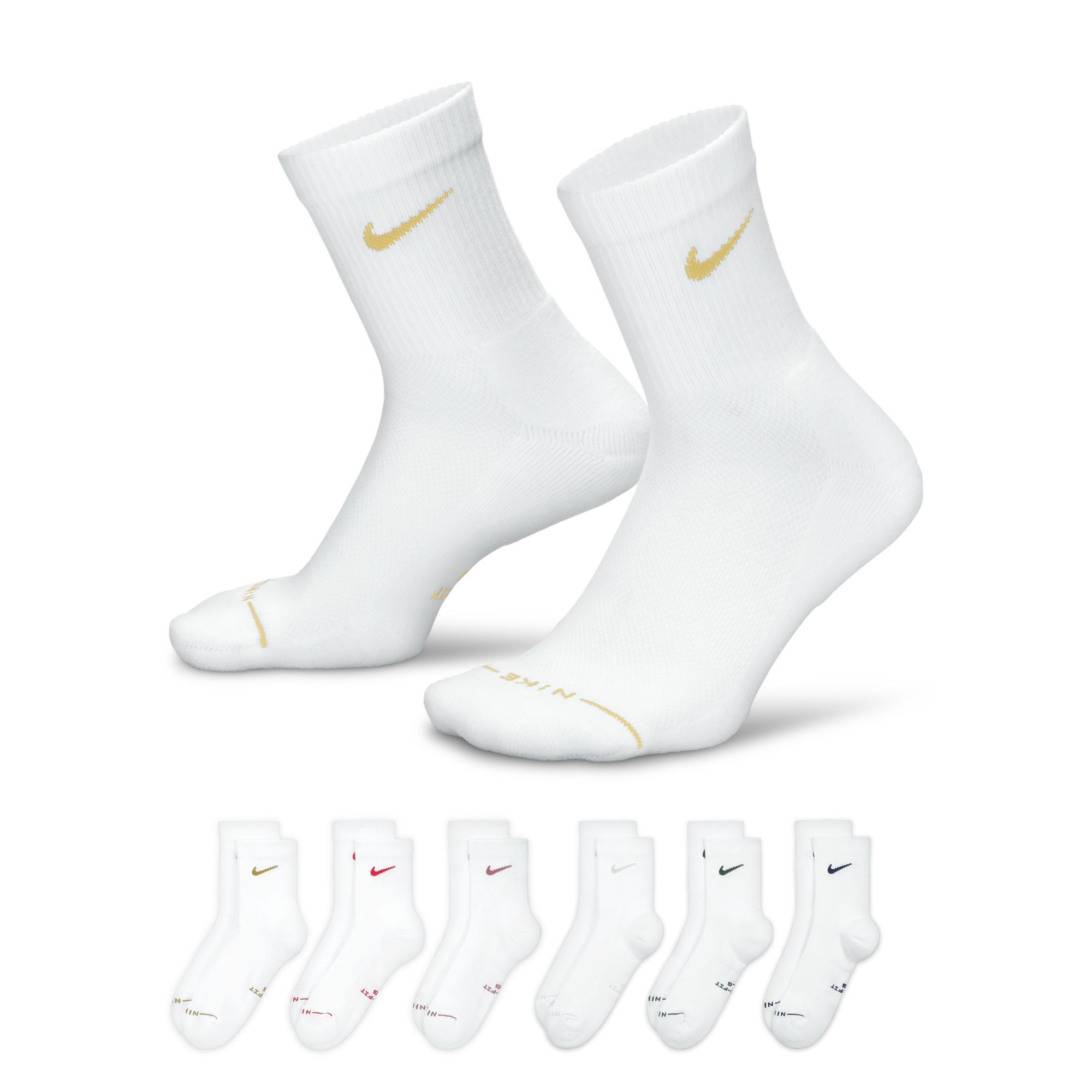 Nike Elevated Micro-Crew Socks - 6 Pairs