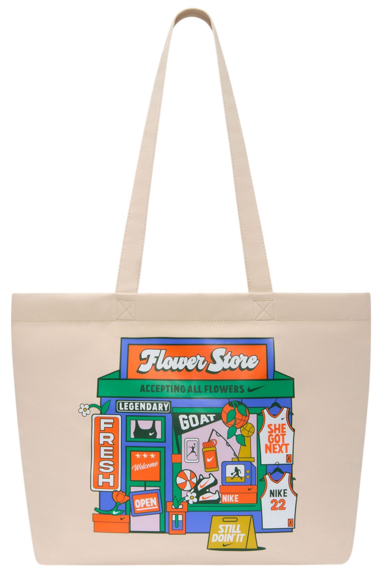 Oatmeal/Safety Orange/White