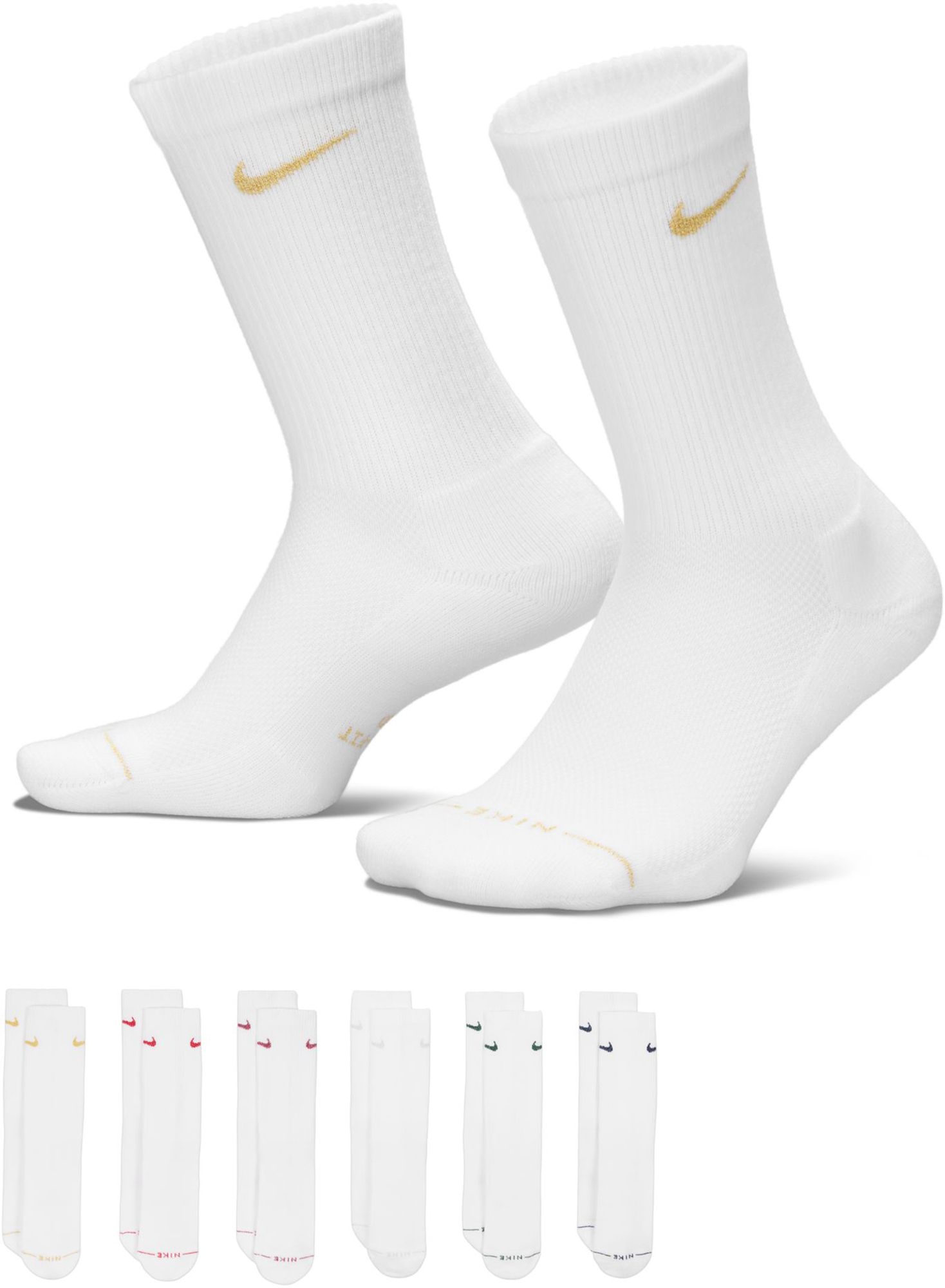 Nike Everyday Elevated Crew Socks - 6 Pairs