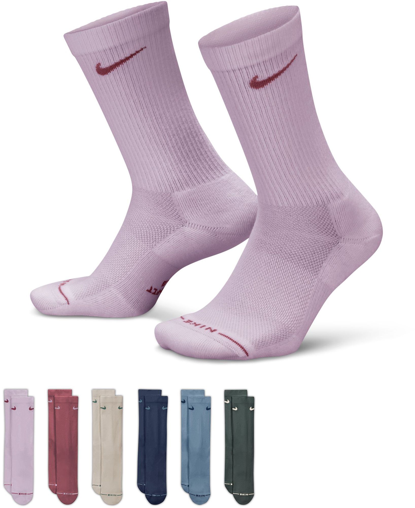 Nike Everyday Elevated Crew Socks - 6 Pairs