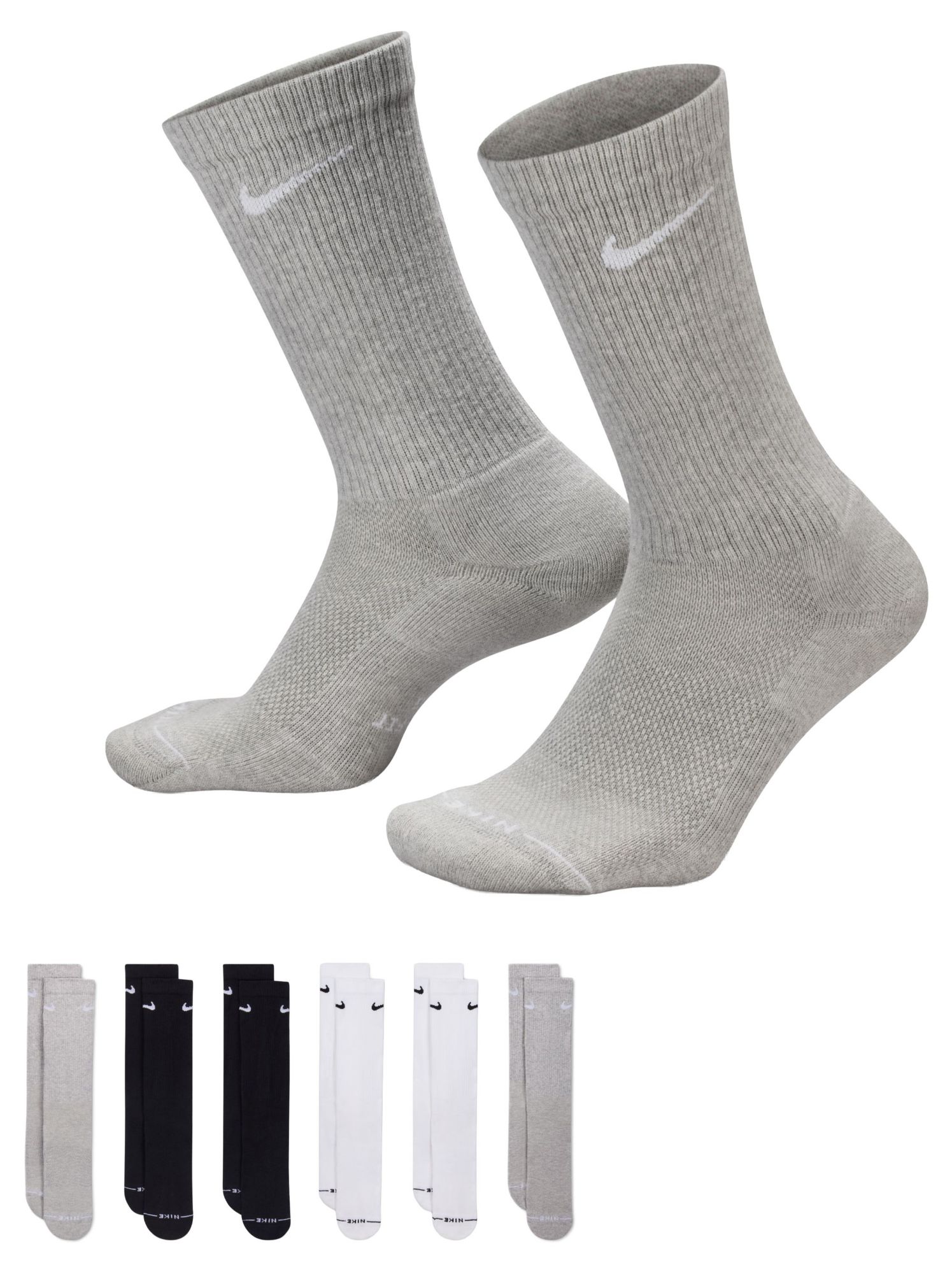 Nike Everyday Elevated Crew Socks - 6 Pairs