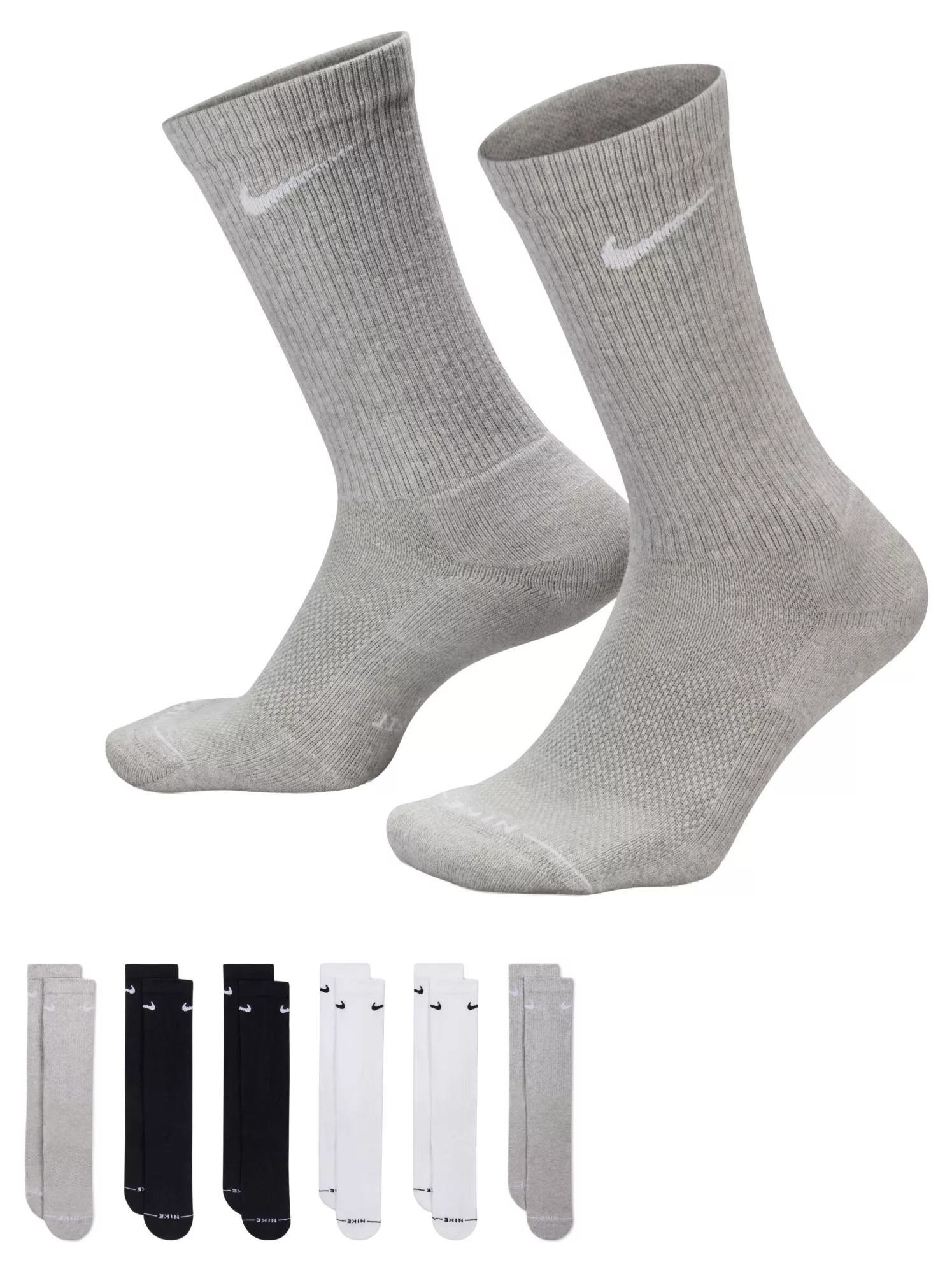 Nike Everyday Elevated Crew Socks - 6 Pairs