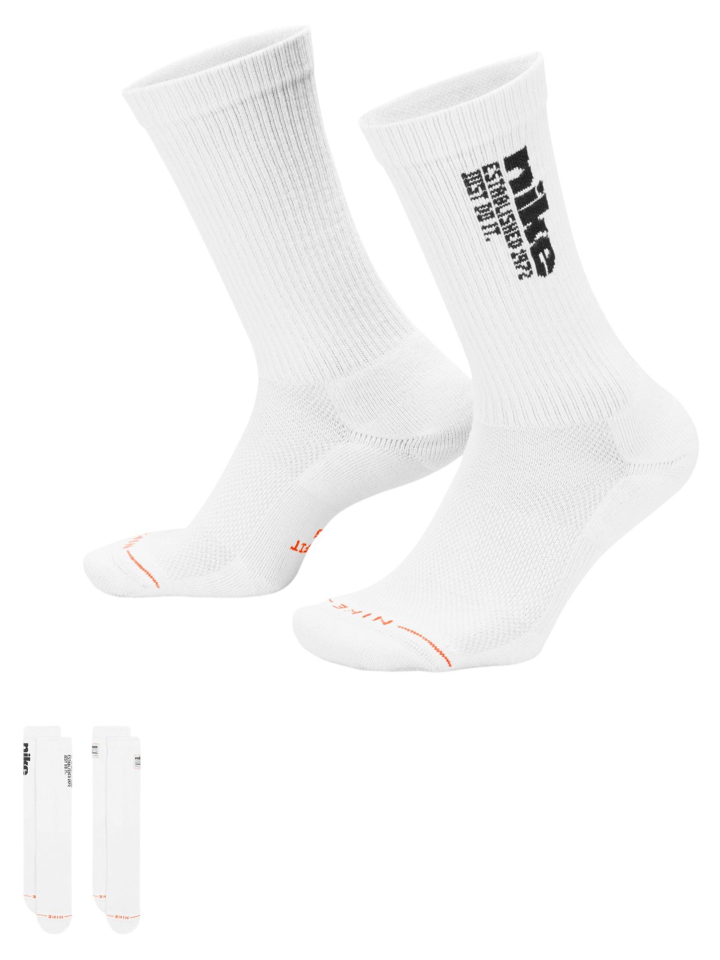 Nike Unisex Everyday Elevated Crew Socks - 2 Pairs