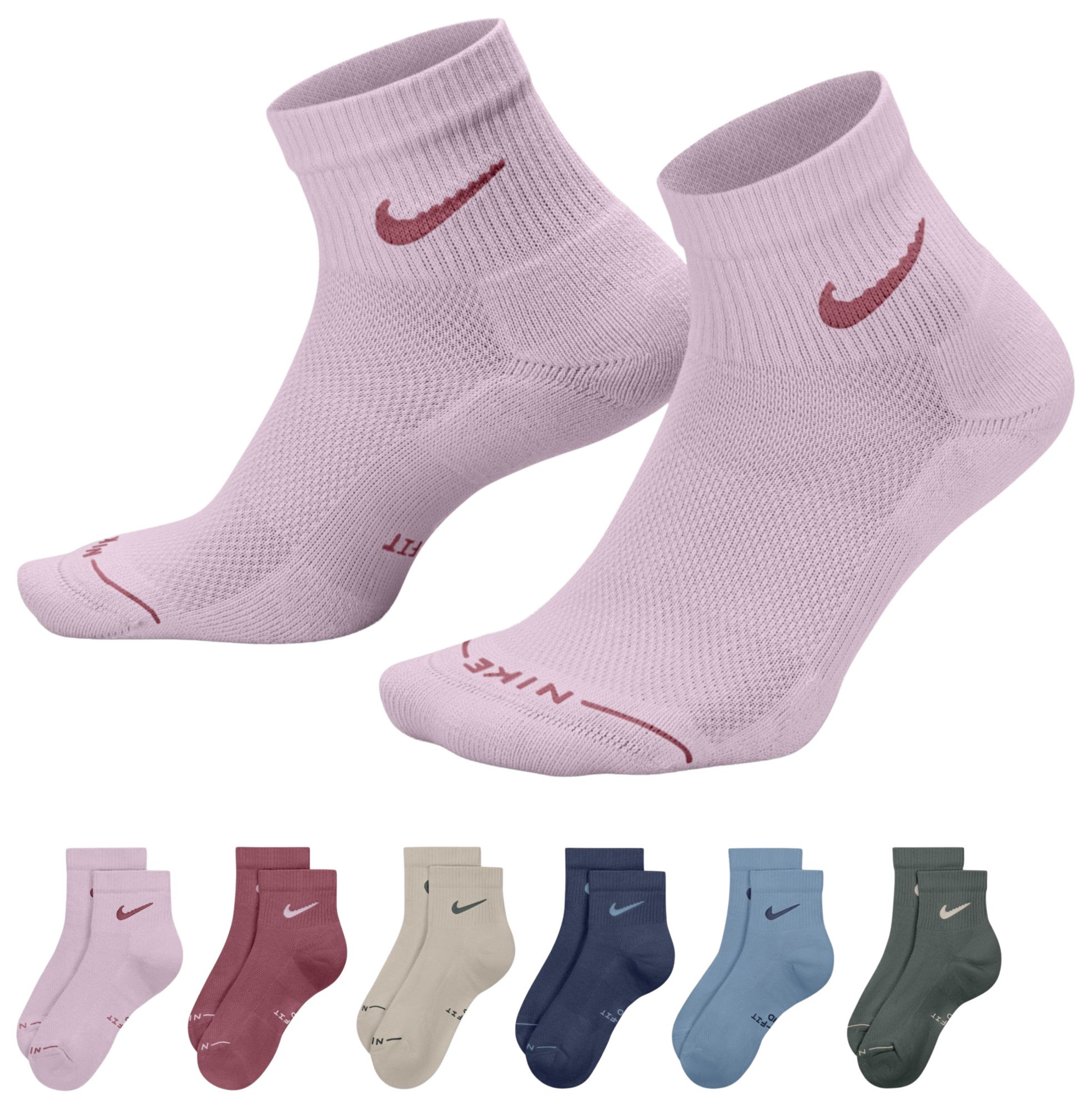Nike Everyday Elevated Ankle Socks - 6 Pairs Studio Fleece thumbnail