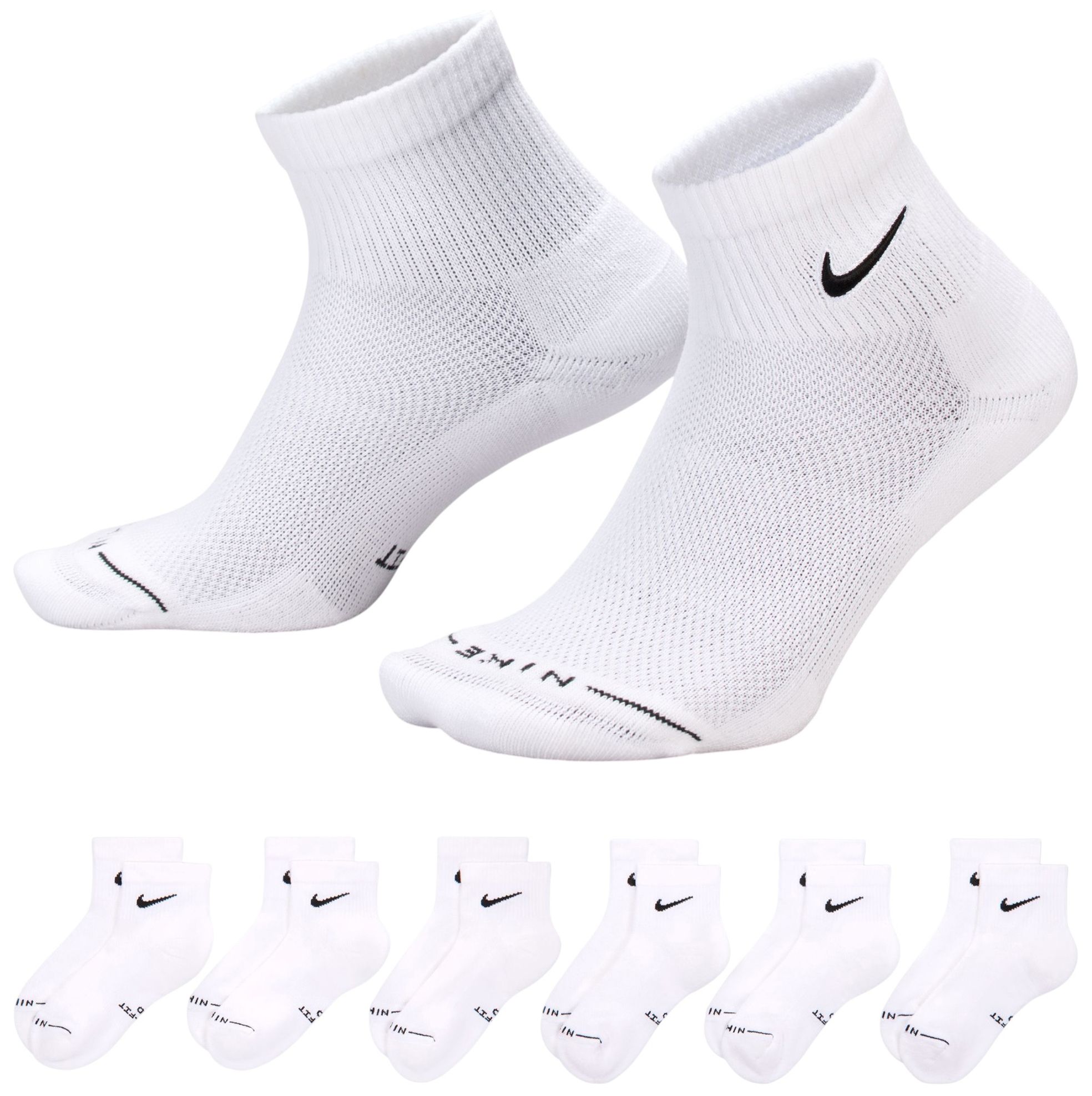Nike Everyday Elevated Ankle Socks - 6 Pairs White thumbnail