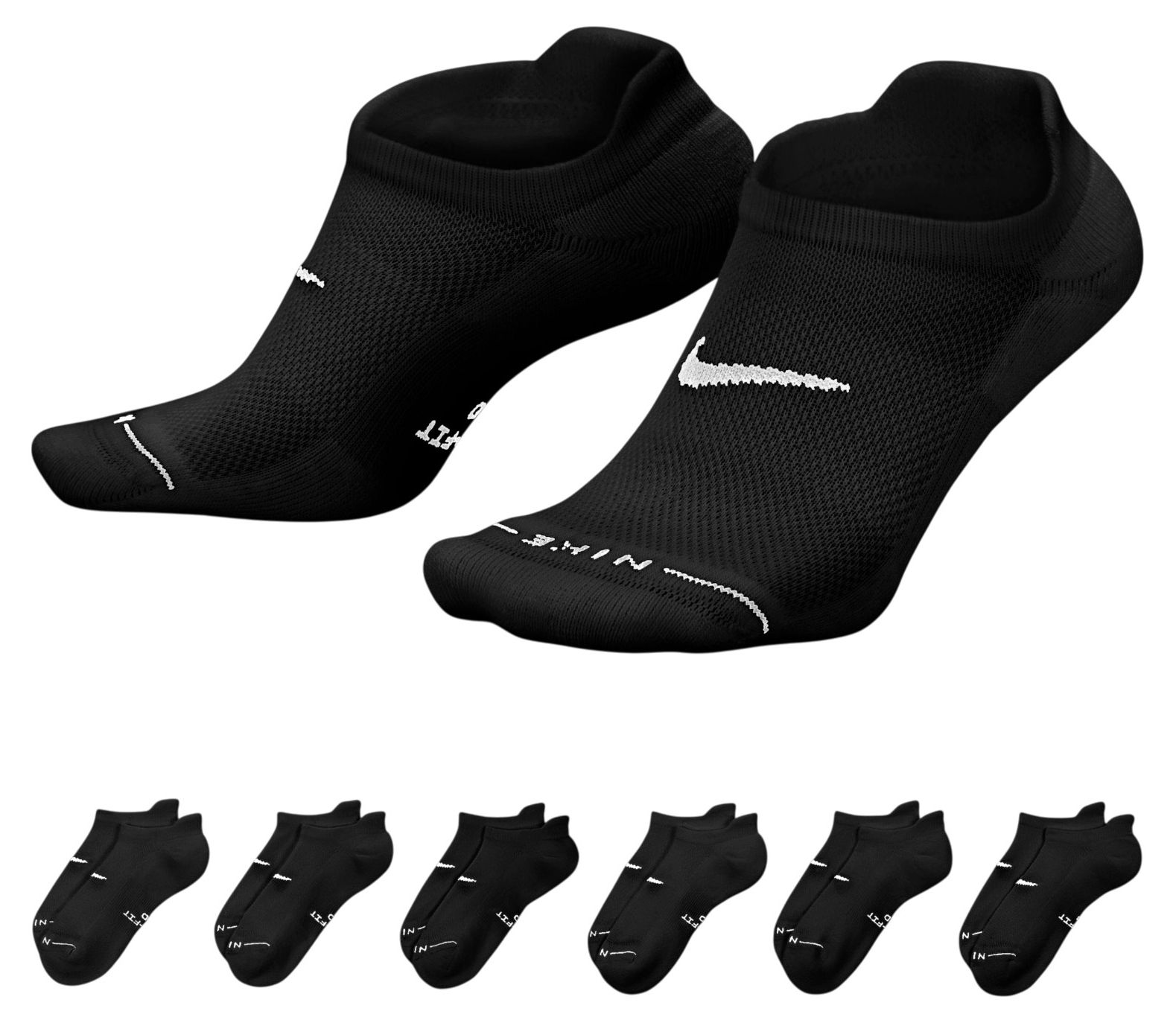 Nike Everyday Elevated No-Show Socks - 6 Pairs