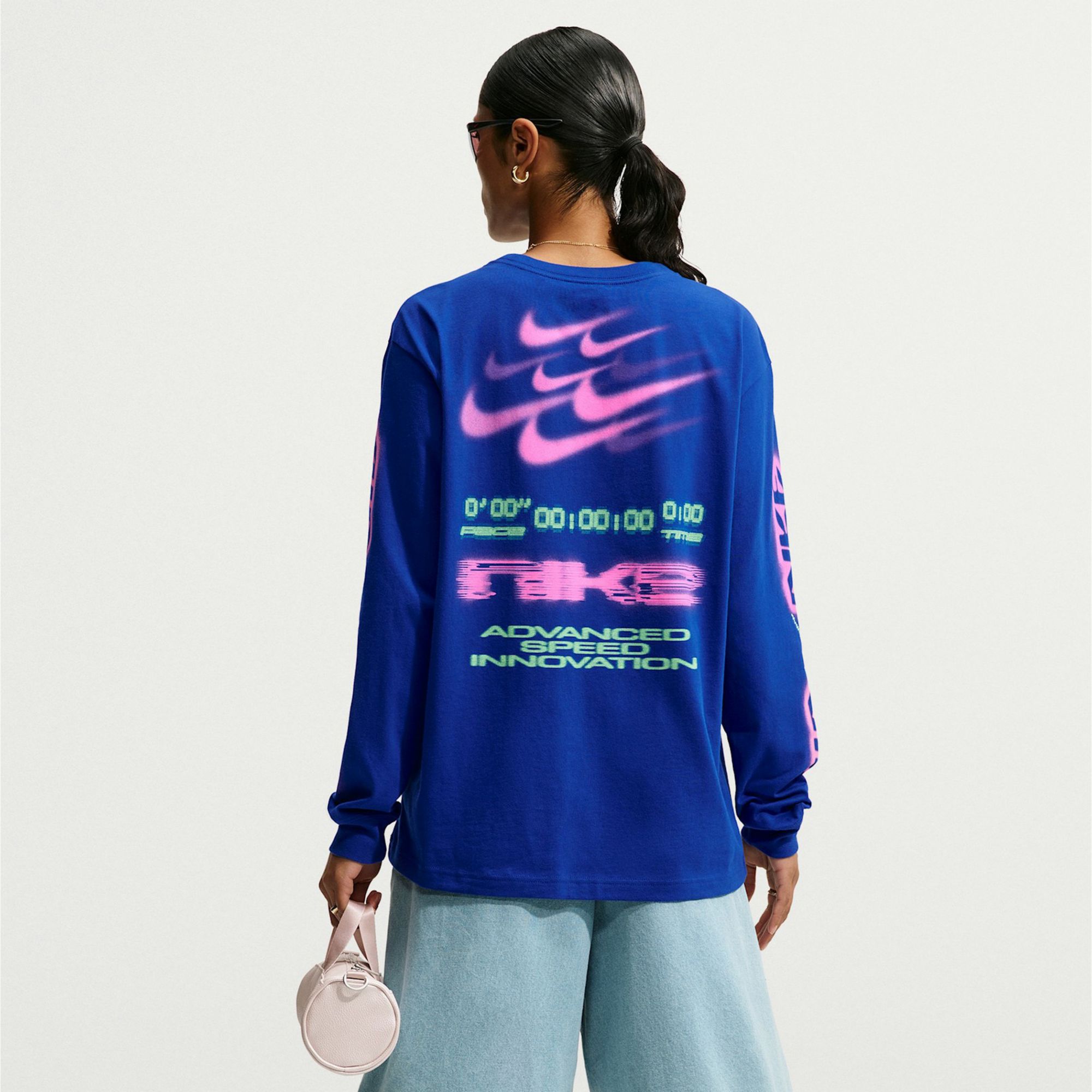 Nike Women's Sportswear 72 Long-Sleeve Graphic T-Shirt