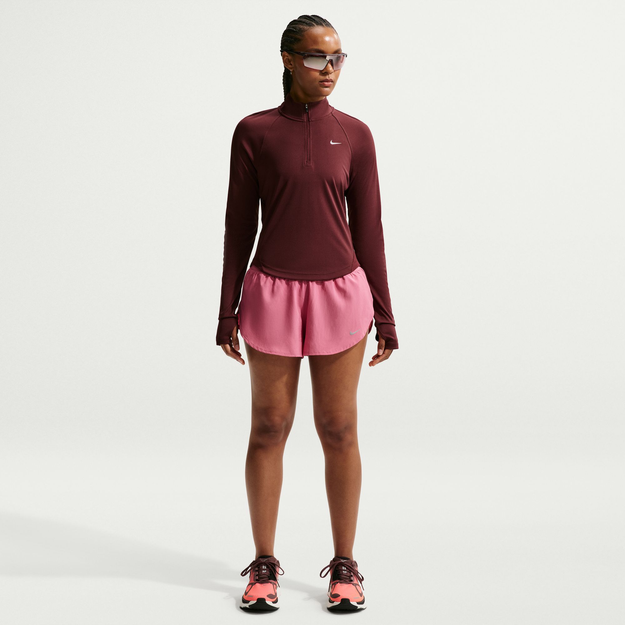 Nike Women's Flow Dri-FIT Mid-Rise Running Shorts