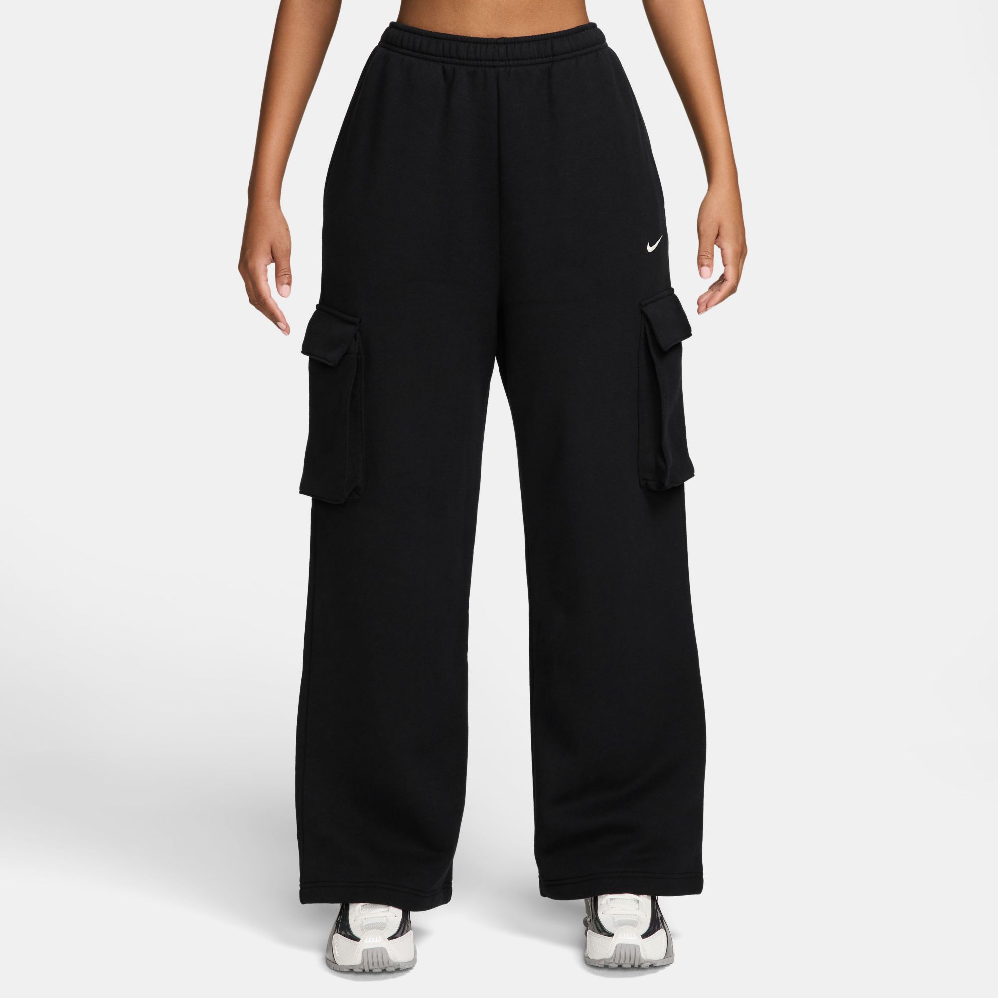 Nike Women's Studio Fleece Medium Weight Oversized High-Rise Cargo Pants