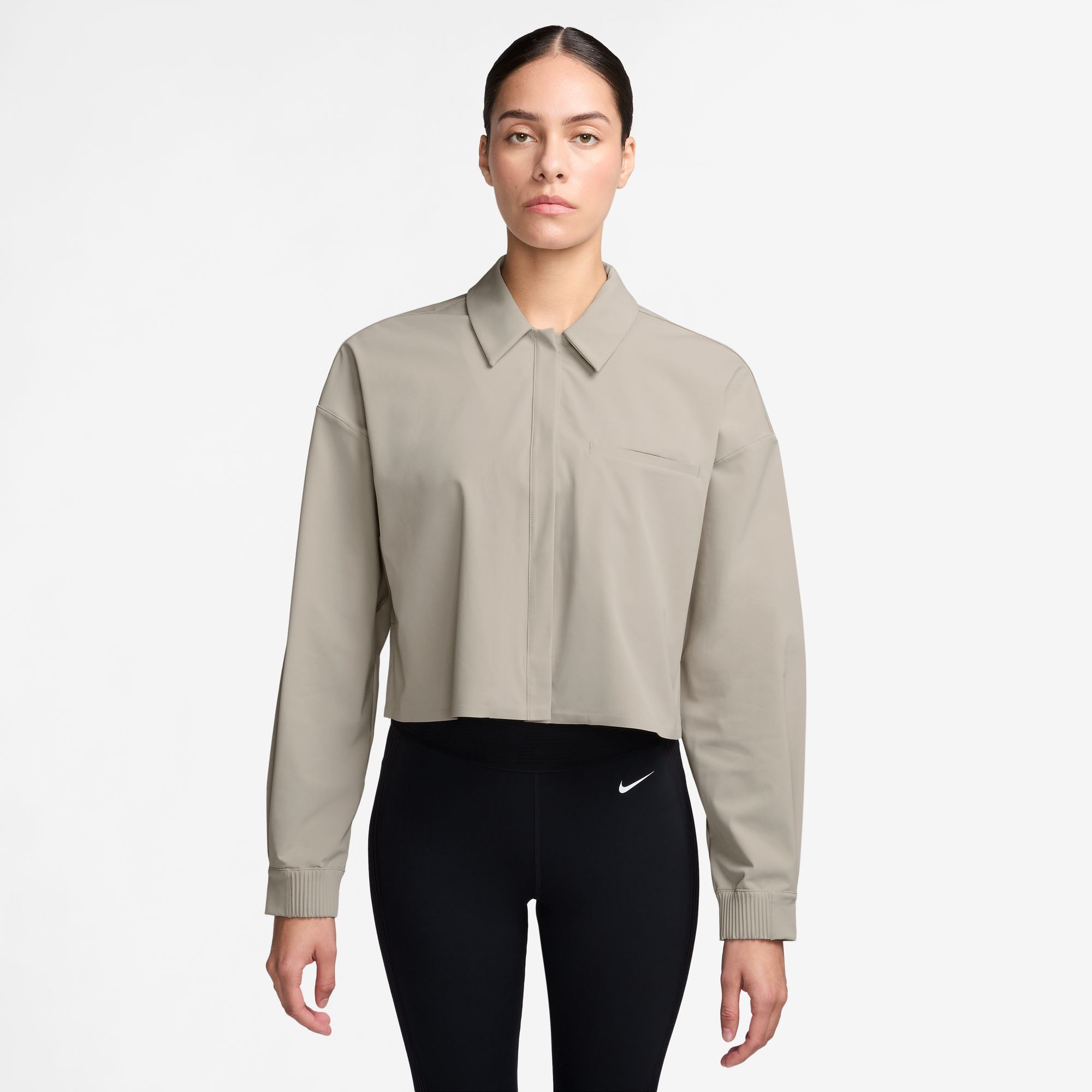 Nike Women's 24.7 PerfectStretch Dri-FIT UV Protection Cropped Long-Sleeve Shirt