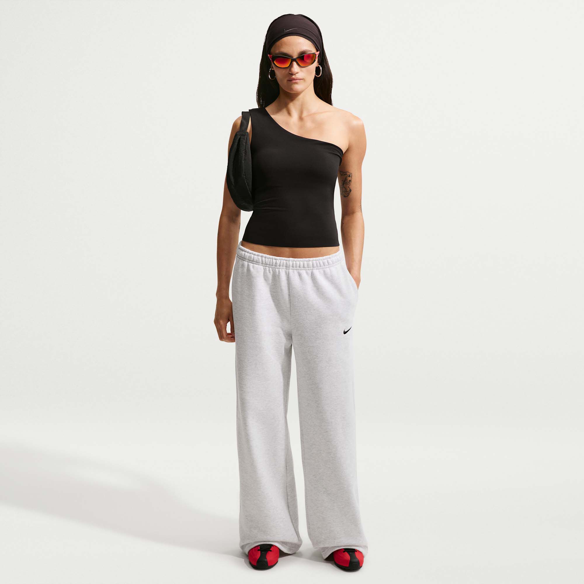 Nike Women's Studio Fleece Wide-Leg Pants
