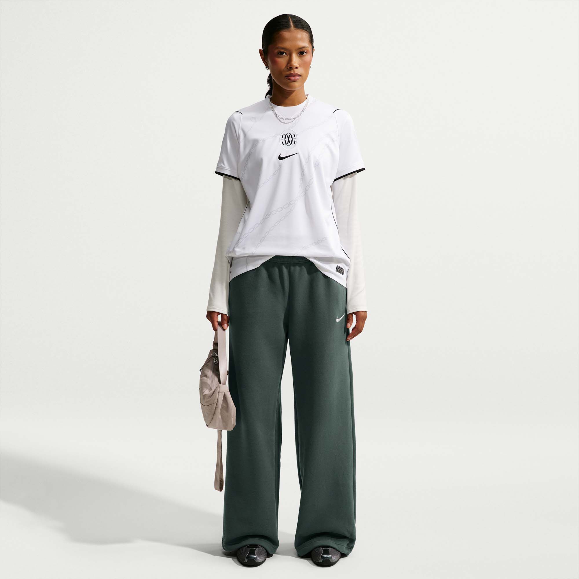 Nike Women's Studio Fleece Wide-Leg Pants