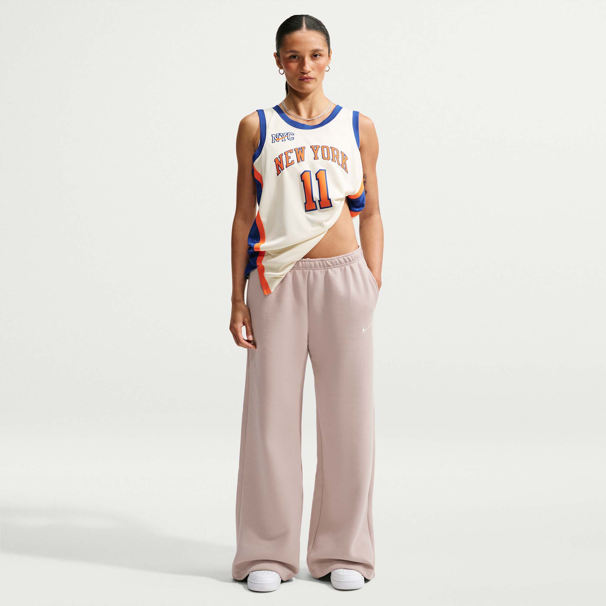 Nike Women's Studio Fleece Wide-Leg Pants
