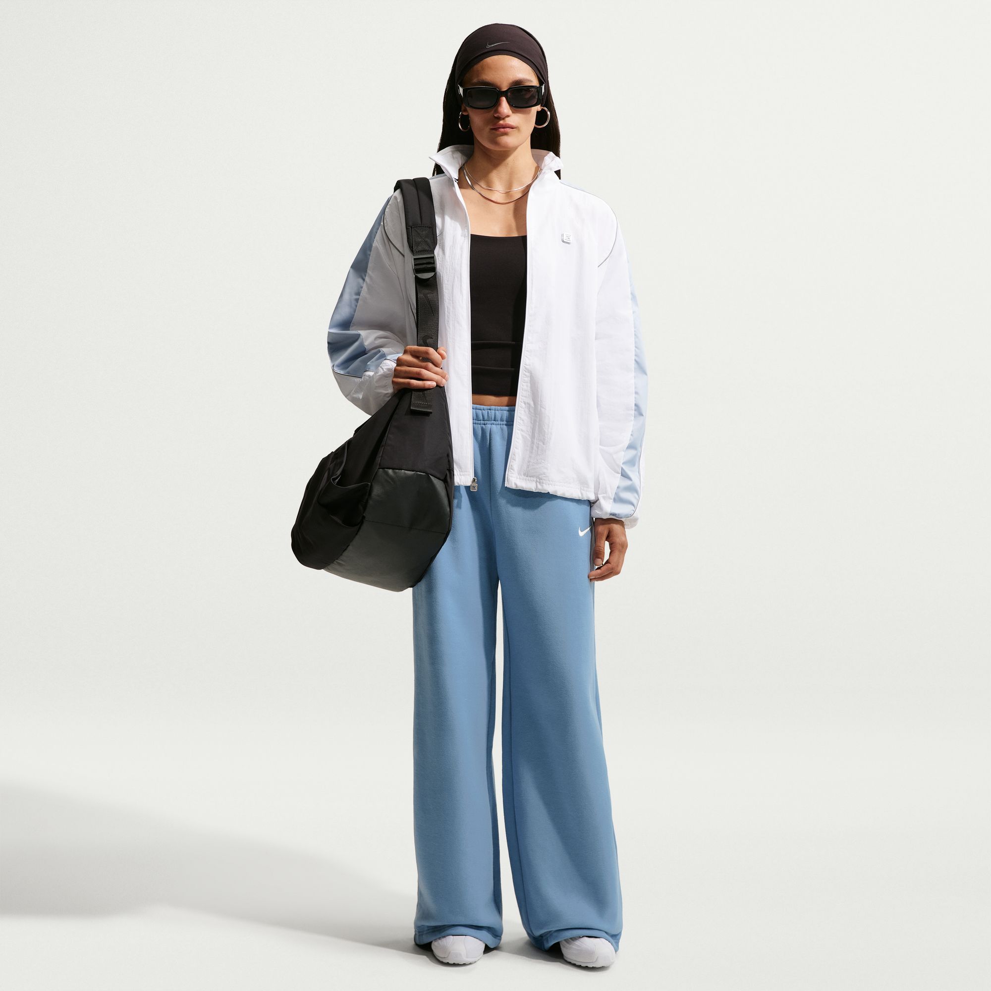 Nike Women's Studio Fleece Wide-Leg Pants