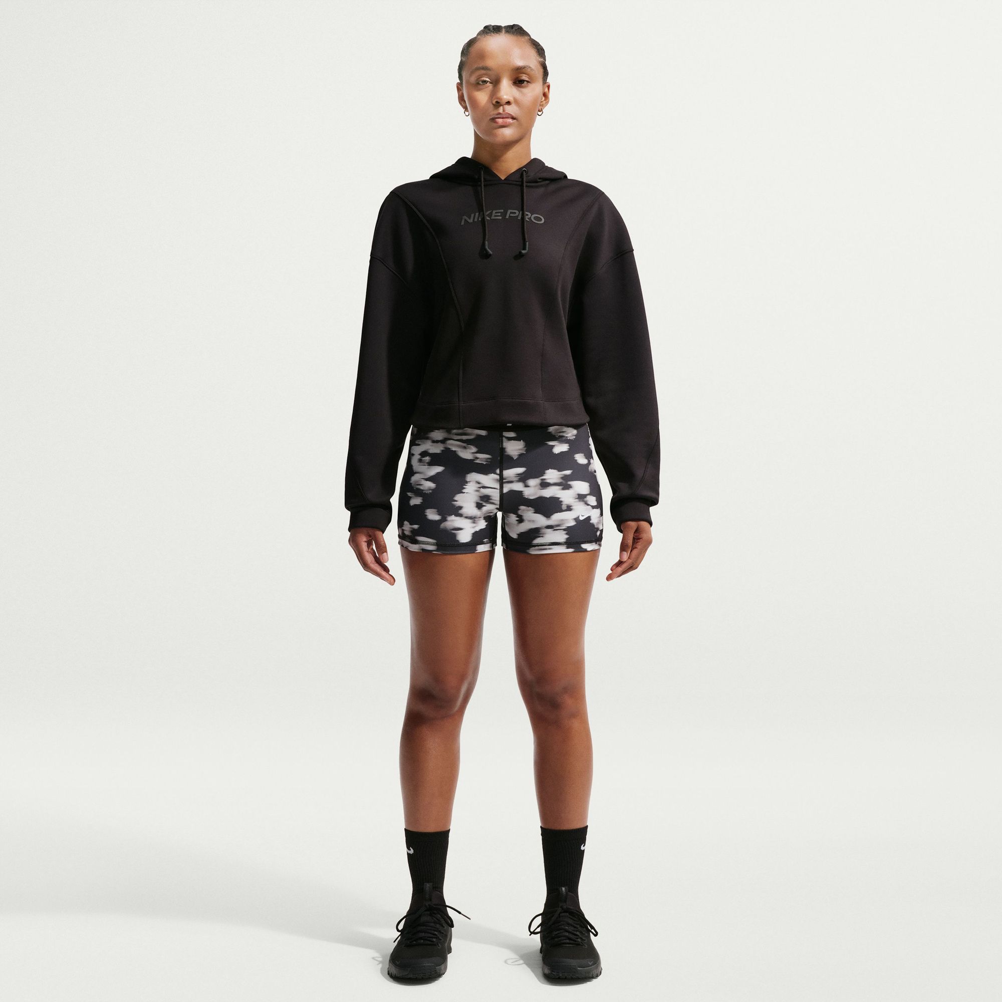 Nike Women's Pro 3" Mid-Rise Printed Biker Shorts