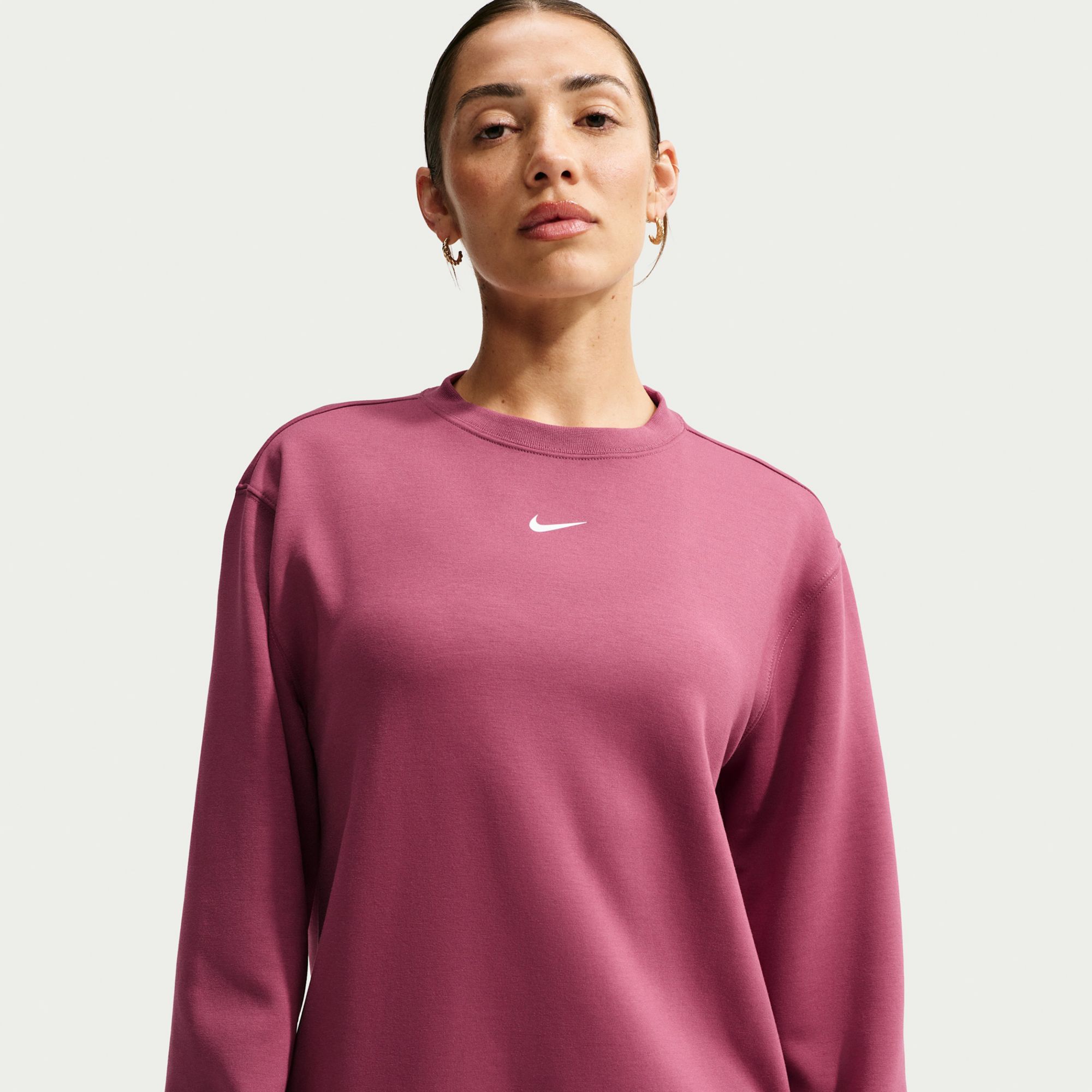 Nike Women's Studio Fleece Sport Crewneck Sweatshirt