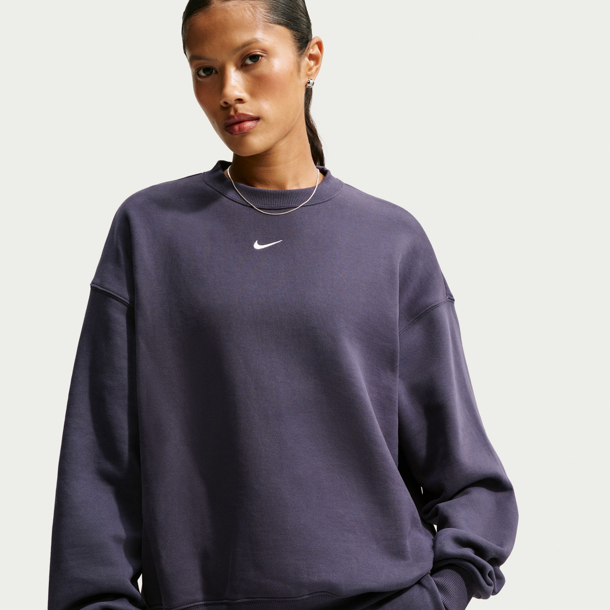 Nike Women's Studio Fleece Oversized Crew