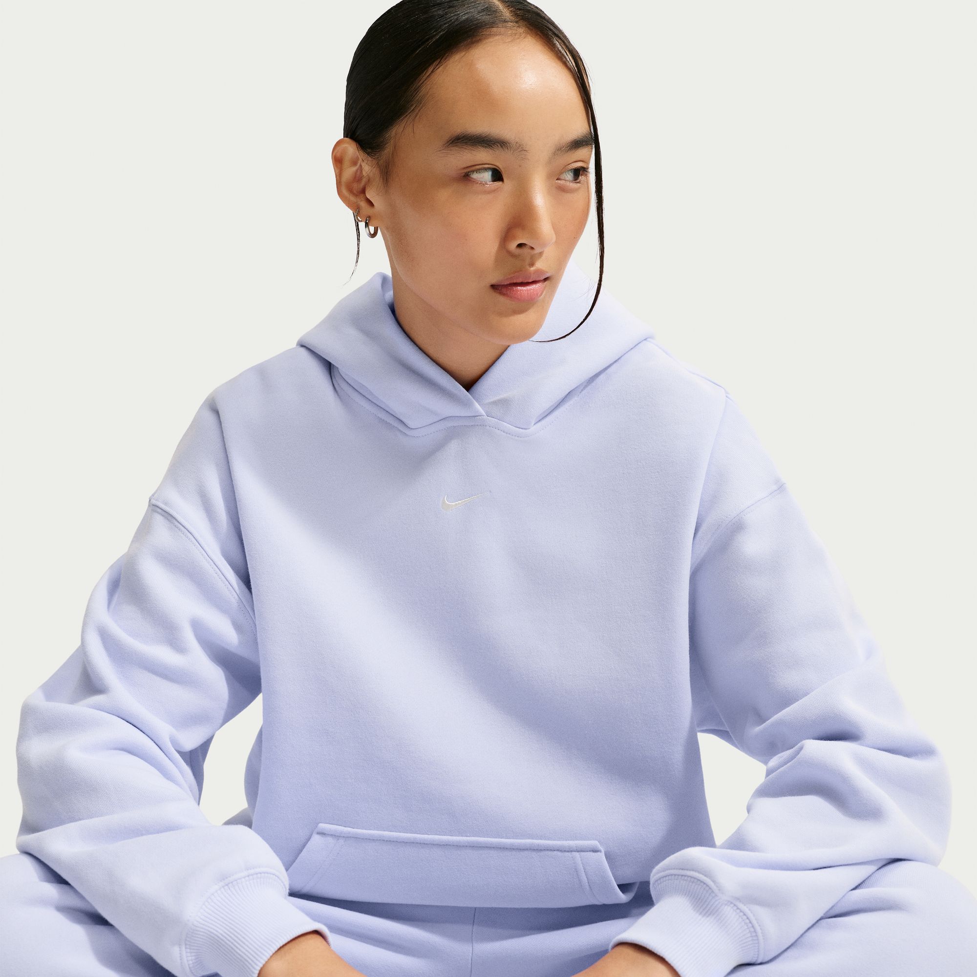 Nike Women's Studio Fleece Medium Weight Oversized Hoodie