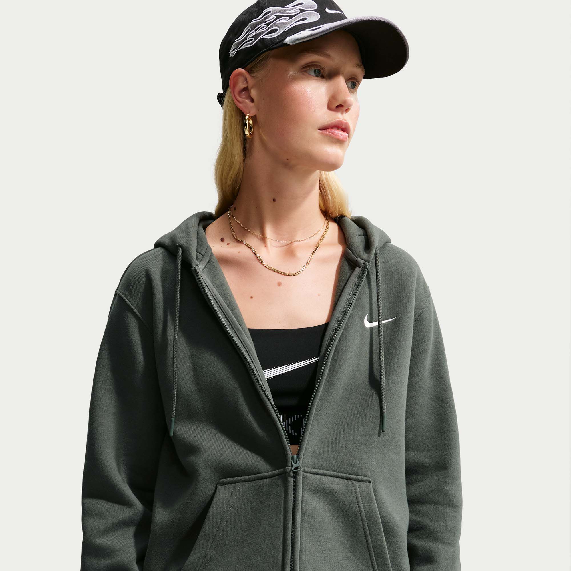 Nike Women's Studio Fleece Full-Zip Hoodie