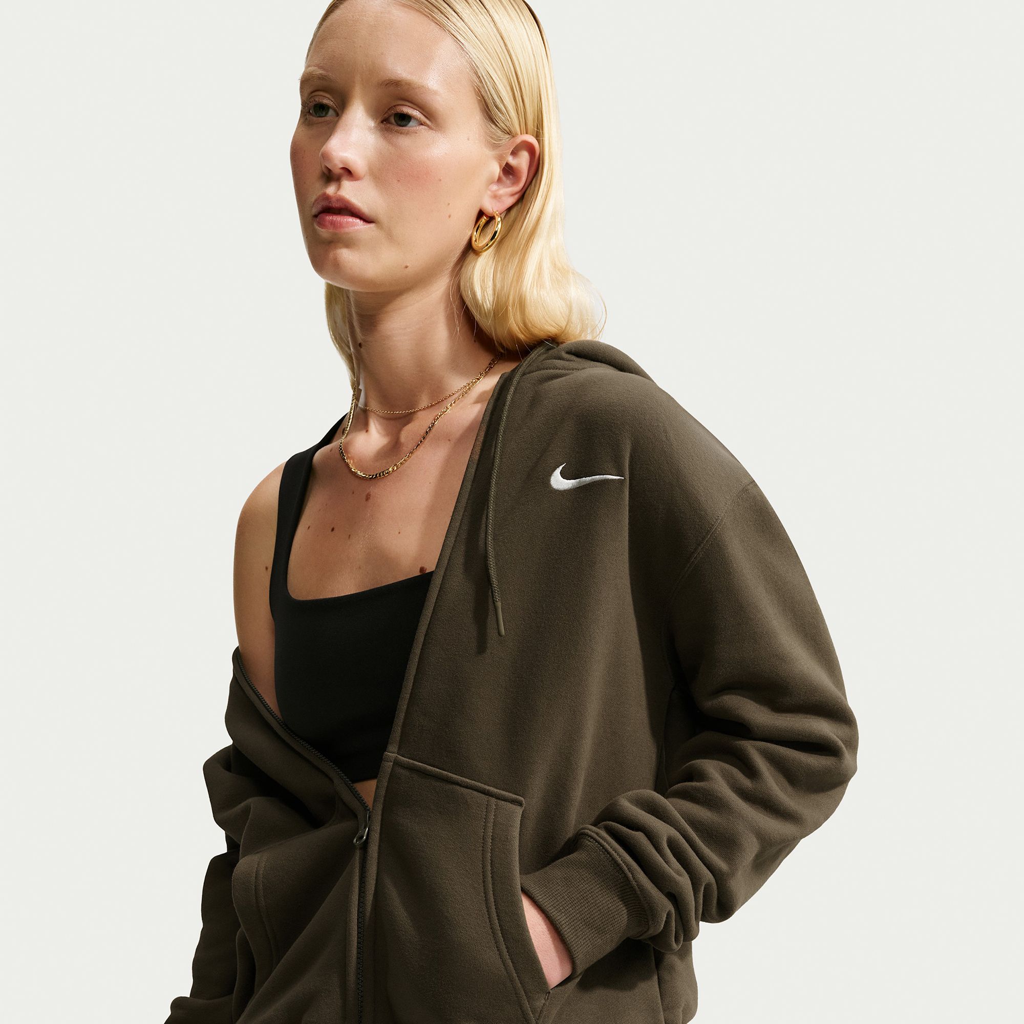 Nike Women's Studio Fleece Full-Zip Hoodie
