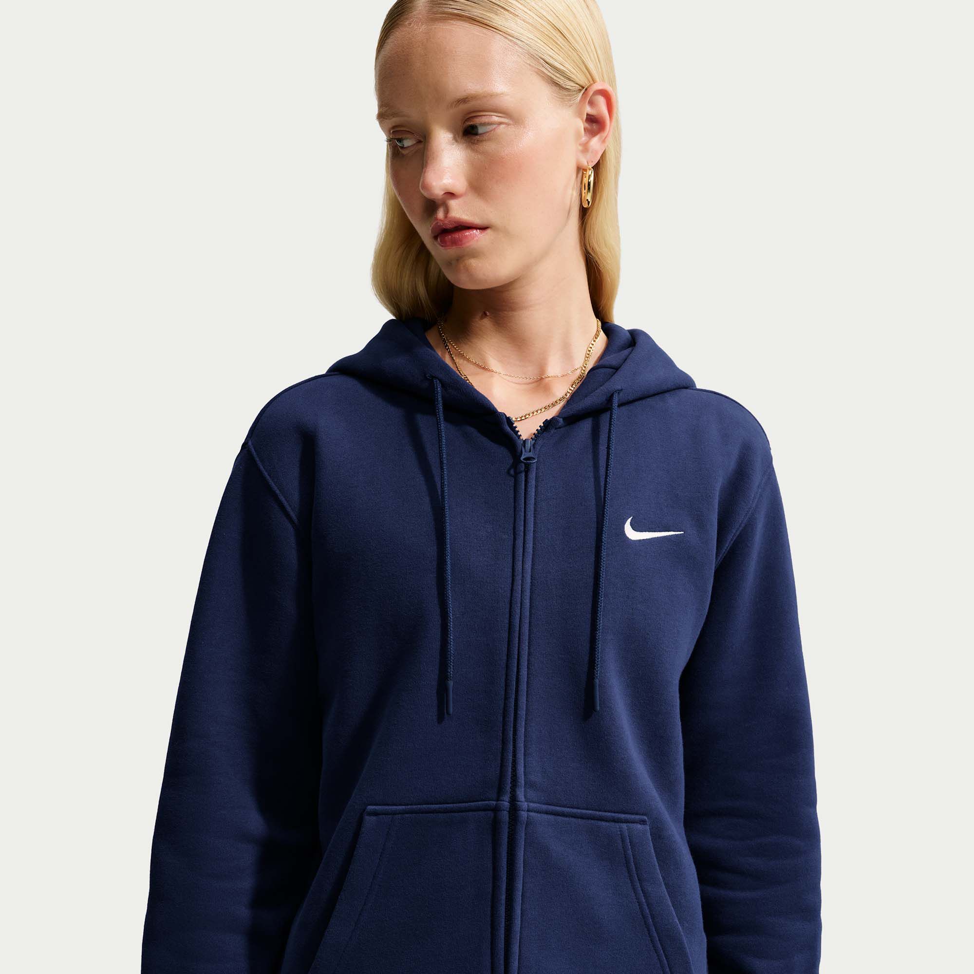 Nike Women's Studio Fleece Medium Weight Full-Zip Hoodie