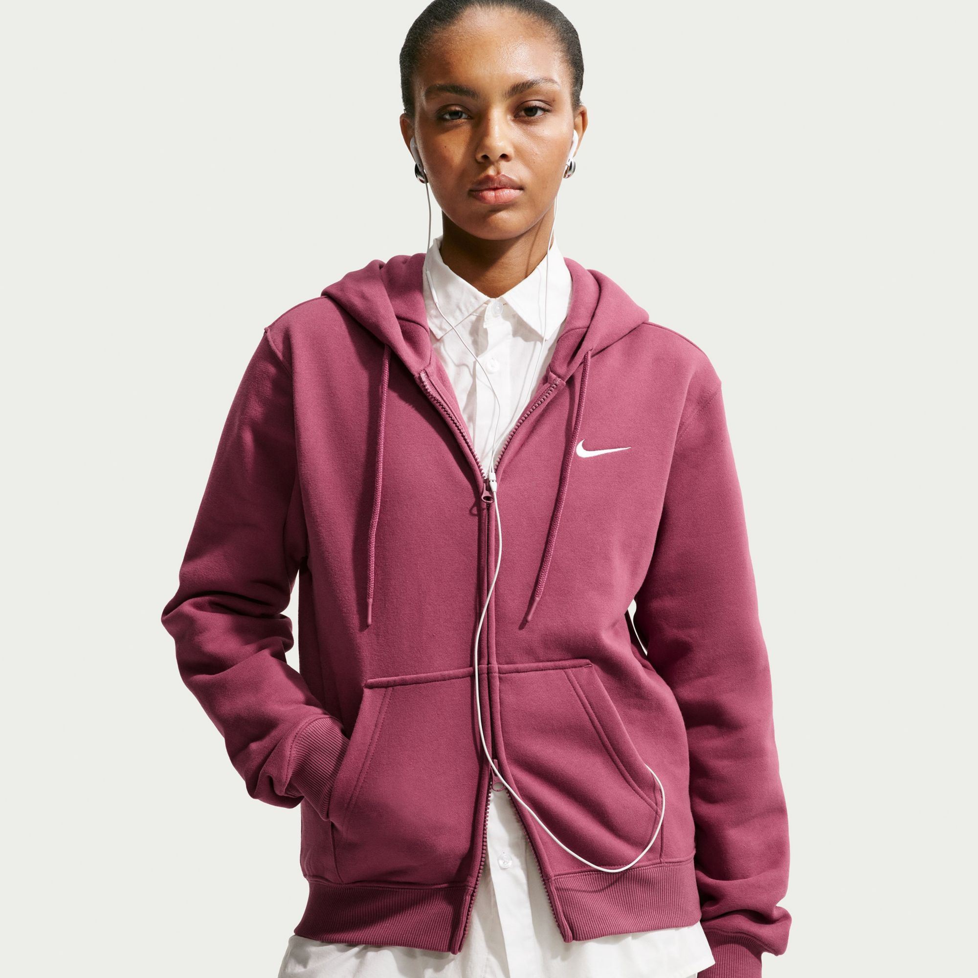 Nike Women's Studio Fleece Full-Zip Hoodie
