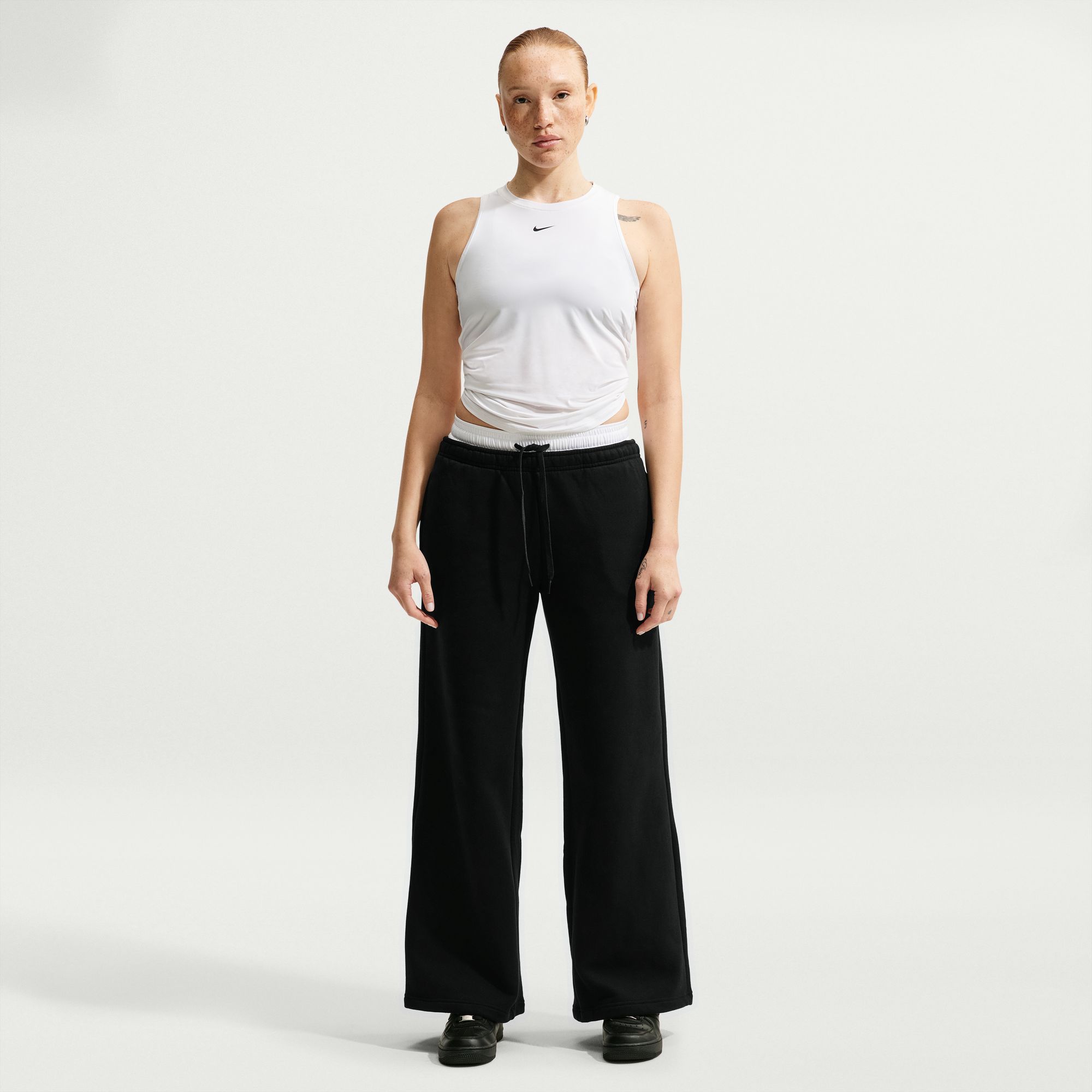 Nike Women's Studio Fleece Wide-Leg Pants
