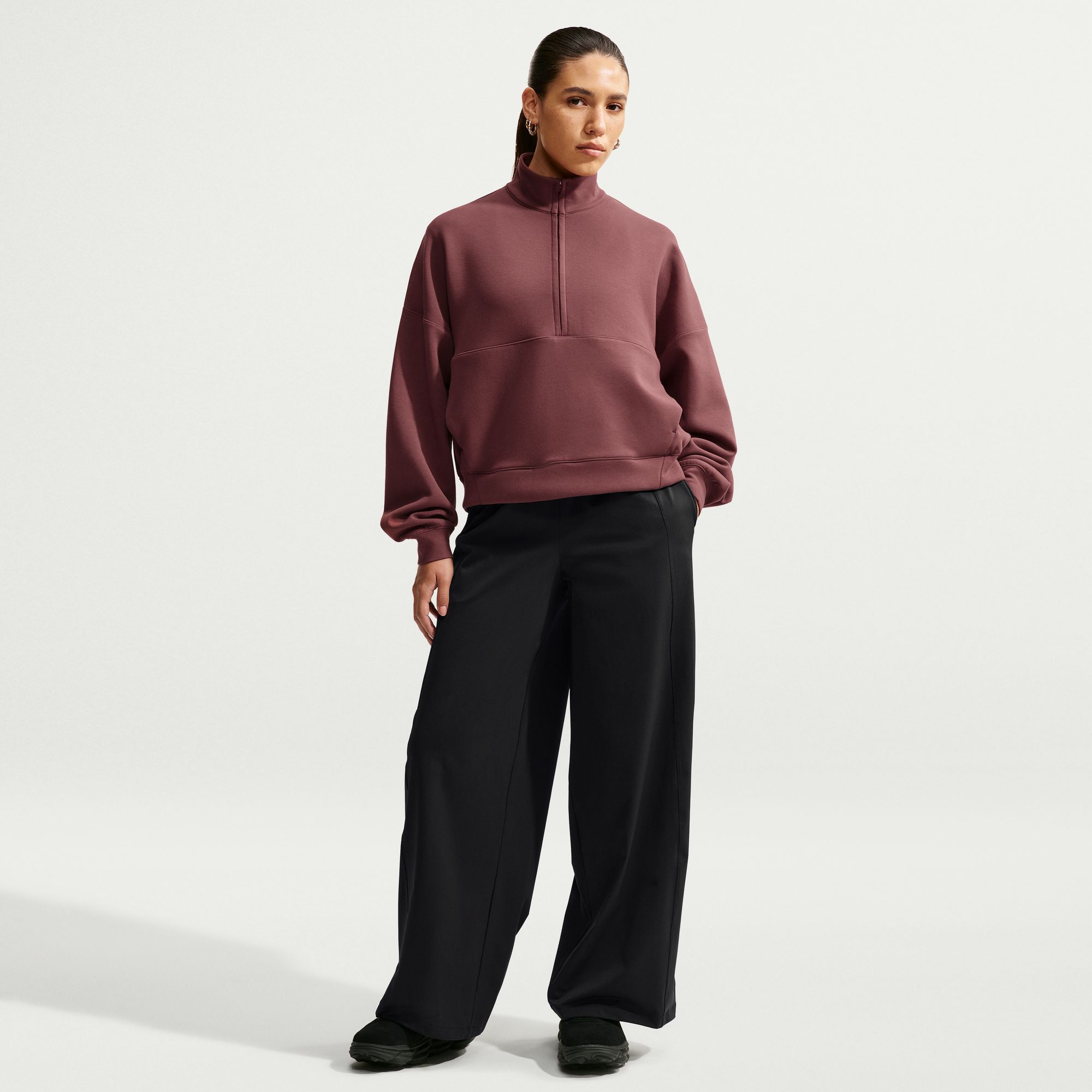 Nike Women's 24.7 PerfectStretch Dri-FIT UV Protection Mid-Rise Wide-Leg Pants