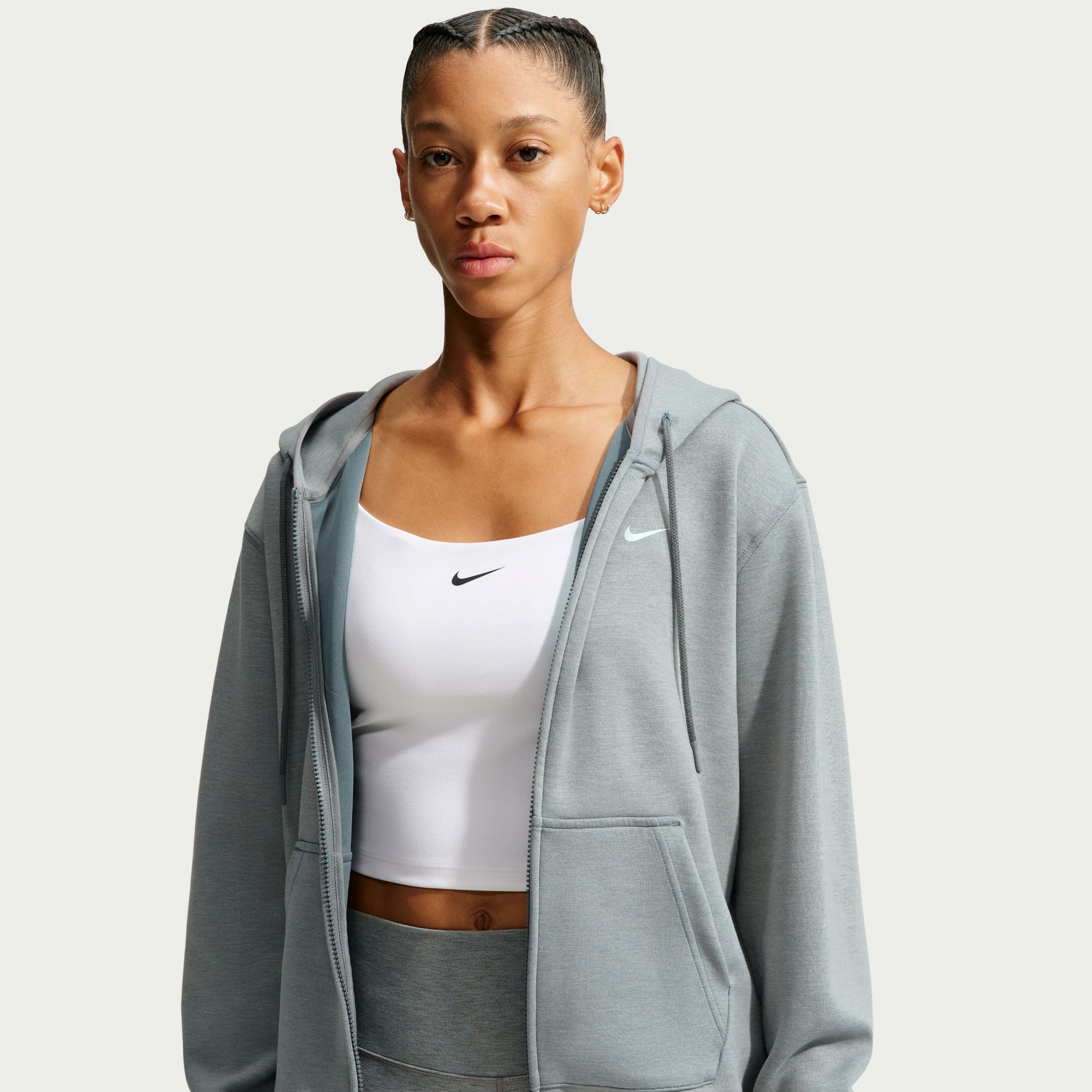 Nike Women's Studio Fleece Sport Full-Zip Hoodie