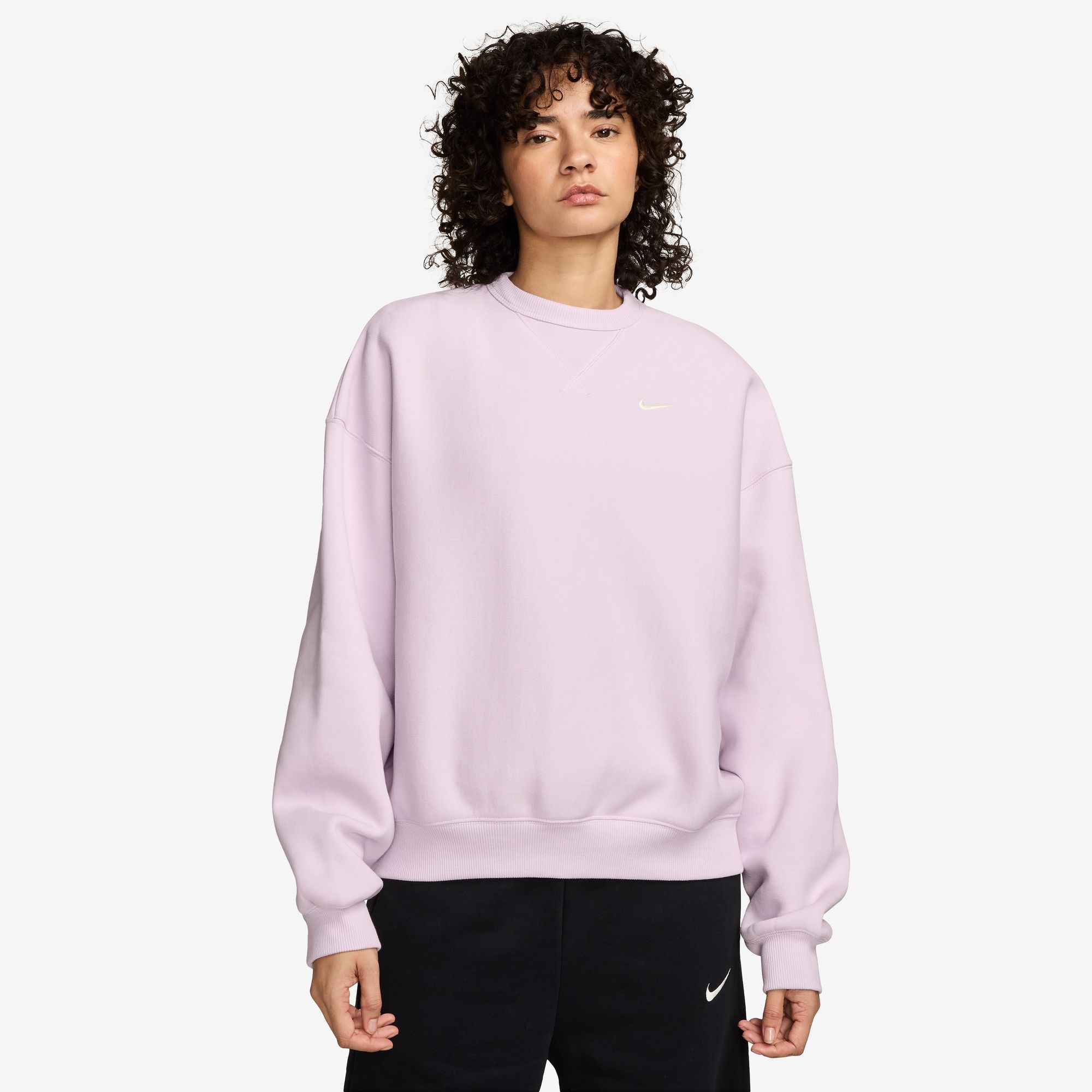 Nike Women's Studio Fleece Heavyweight Oversized Crew