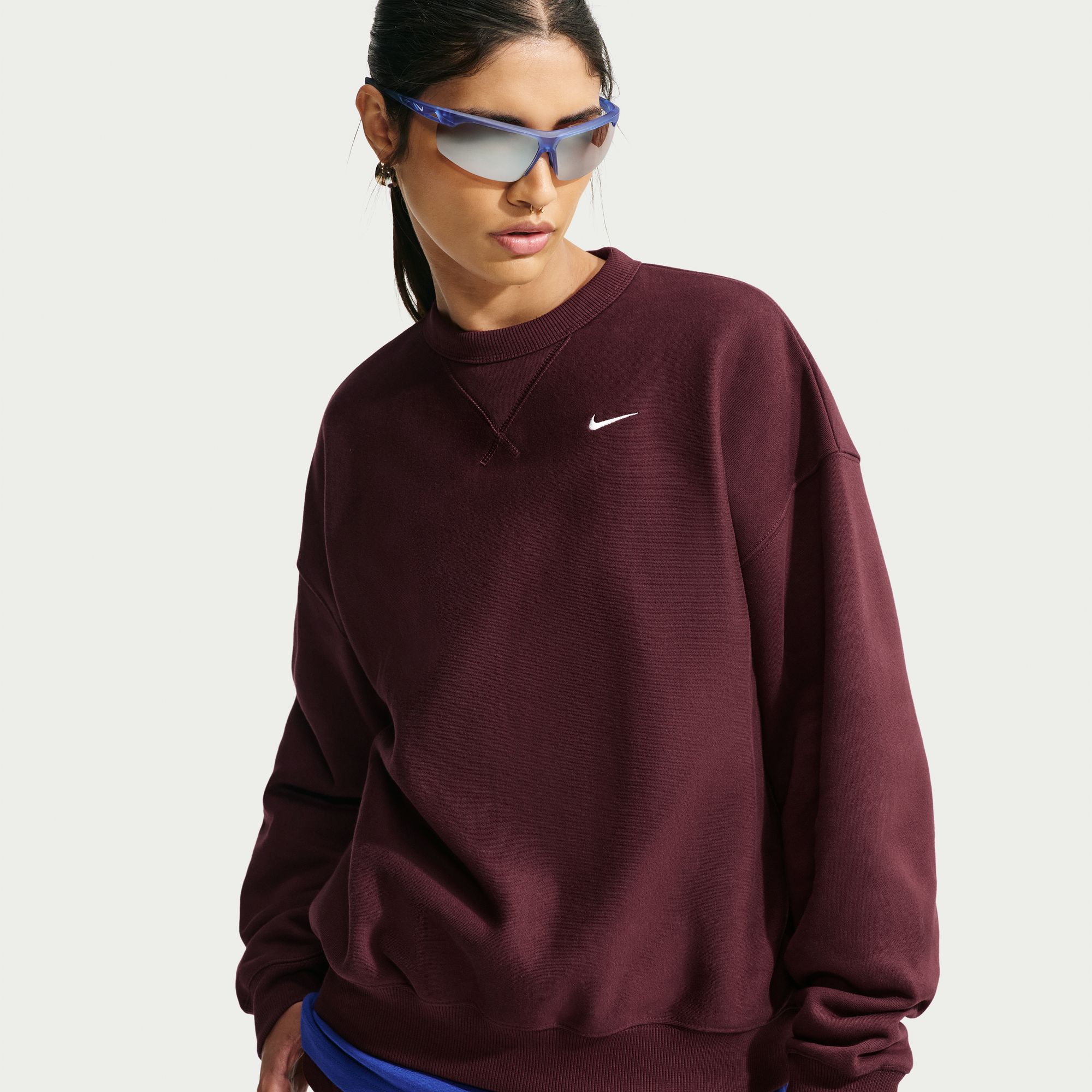 Nike Women's Studio Fleece Heavyweight Oversized Crew