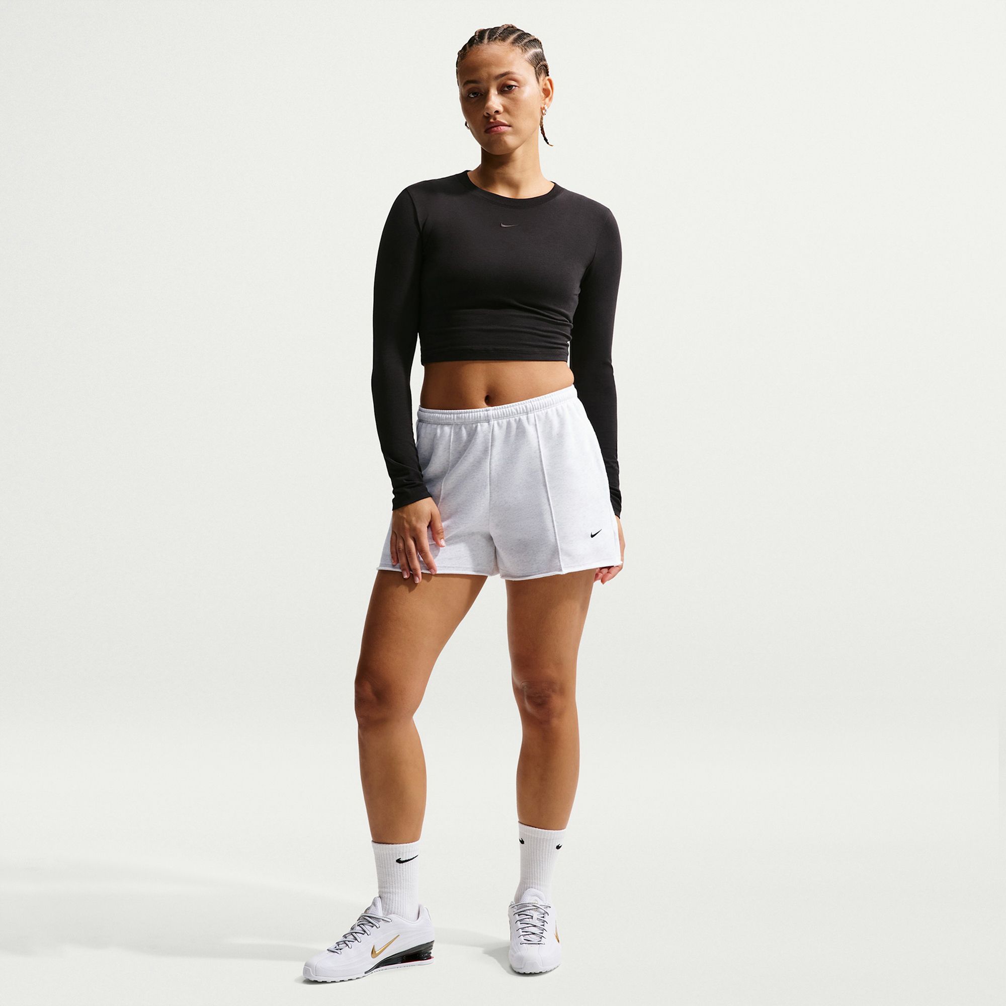 Nike Women's Sportswear Chill Terry Mid-Rise French Terry Shorts