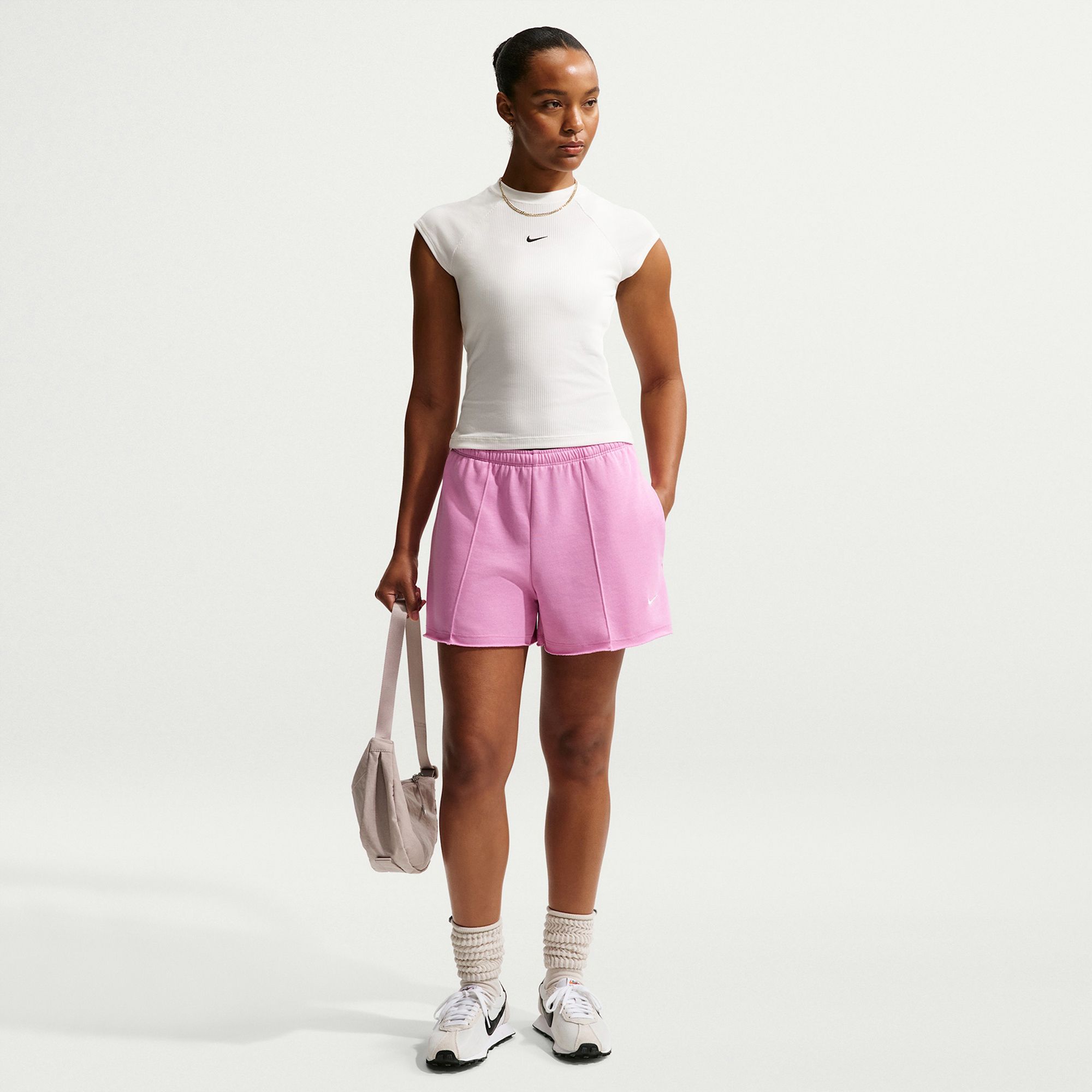 Nike Women's Sportswear Chill Terry Mid-Rise French Terry Shorts
