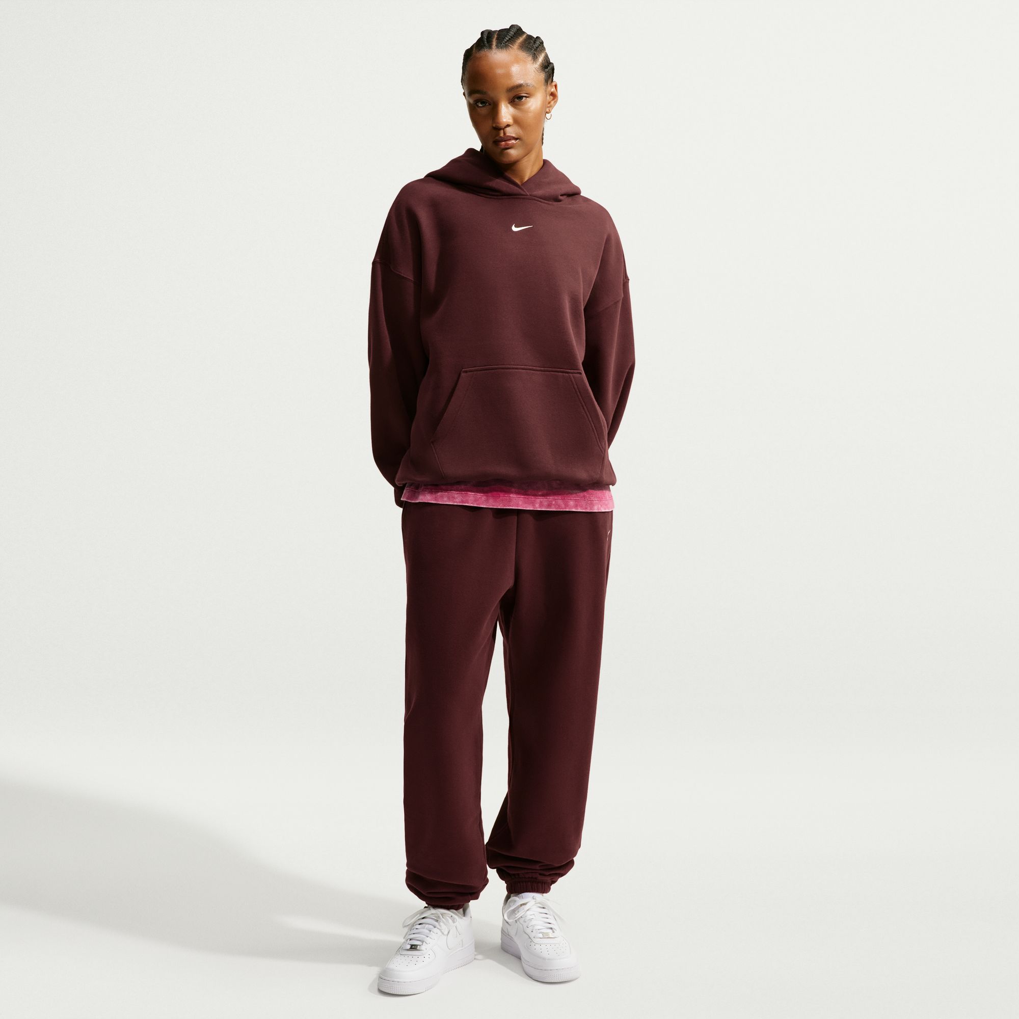 Nike Women's Studio Fleece Medium Weight Oversized Cuffed Pants